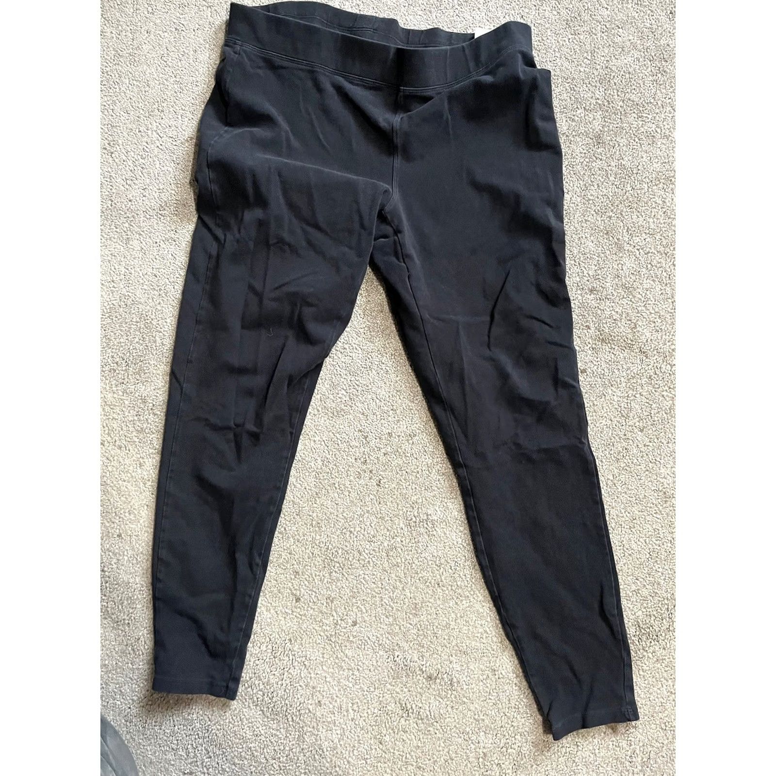 Express Express Leggings Women Black Stretch Ankle Medium Size M Size 32" / US 10 / IT 46 - 2 Thumbnail