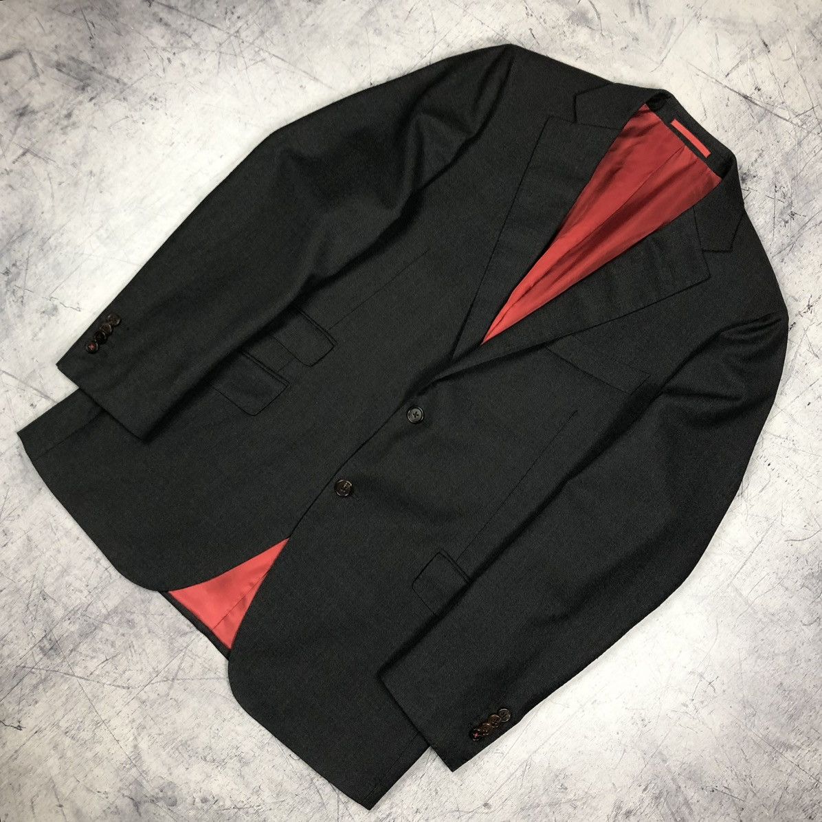 Designer Vintage Suitsupply Vitale Barberis Italy Pure Wool Blazer og Size 42R - 3 Thumbnail