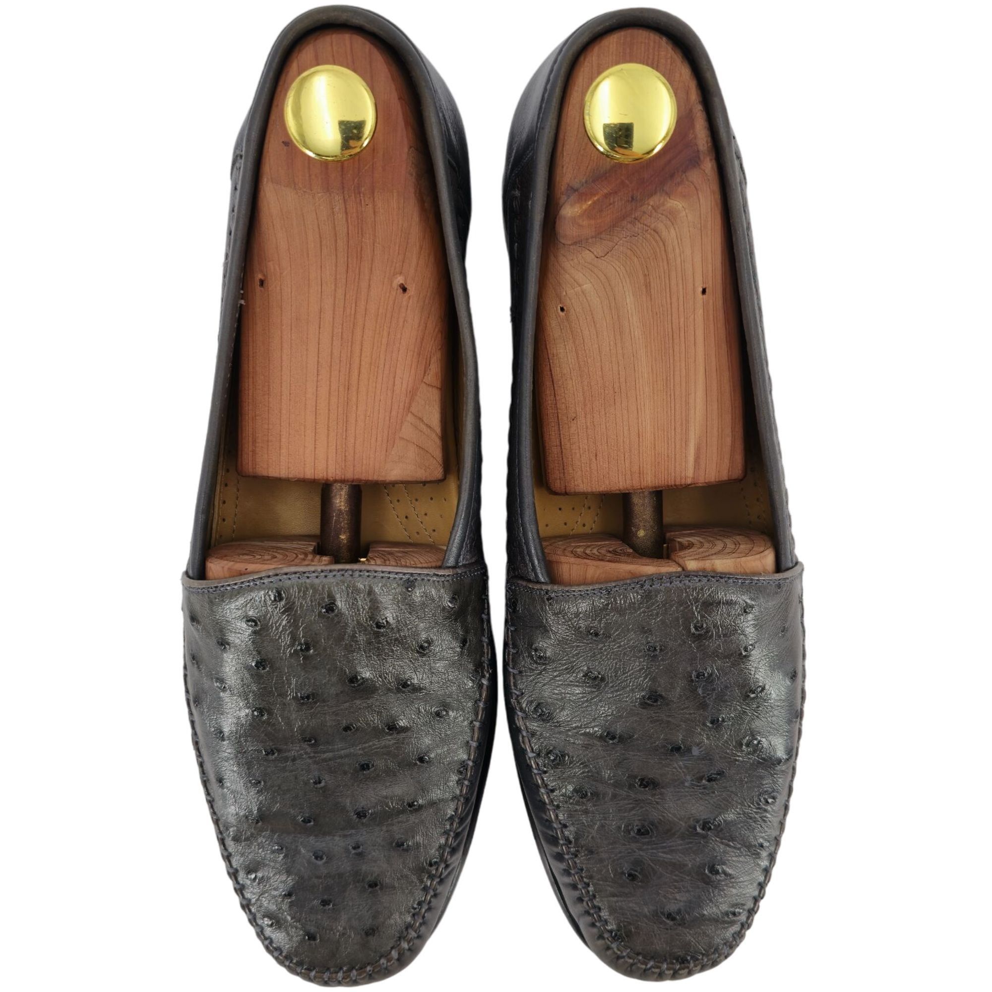 Other Avventura Exotic Gray Grey Ostrich Leather Dress Shoes Men S Size US 9.5 / EU 42-43 - 10 Thumbnail