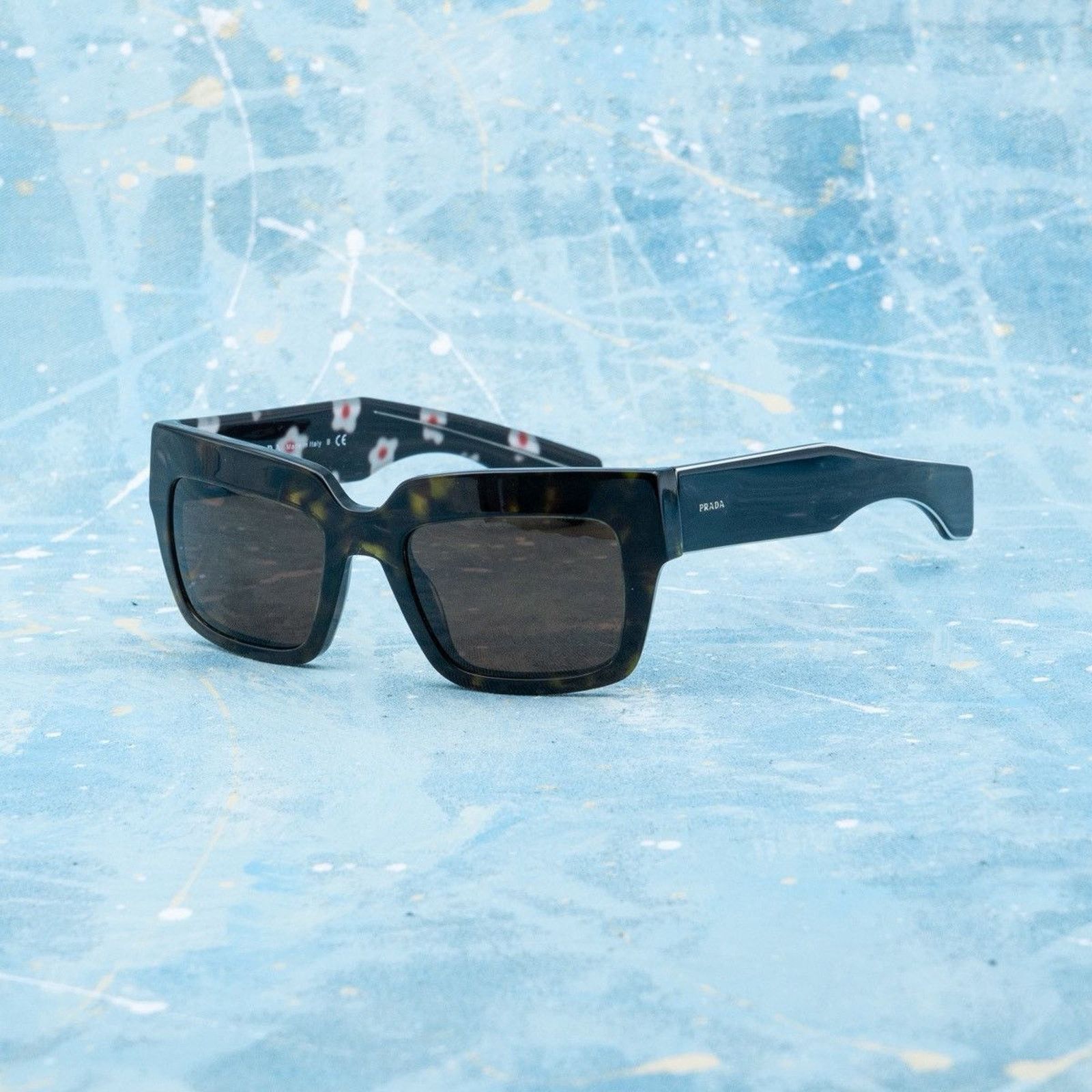 Prada Vintage prada floral logo women’s rectangular sunglasses Size ONE SIZE - 1 Thumbnail