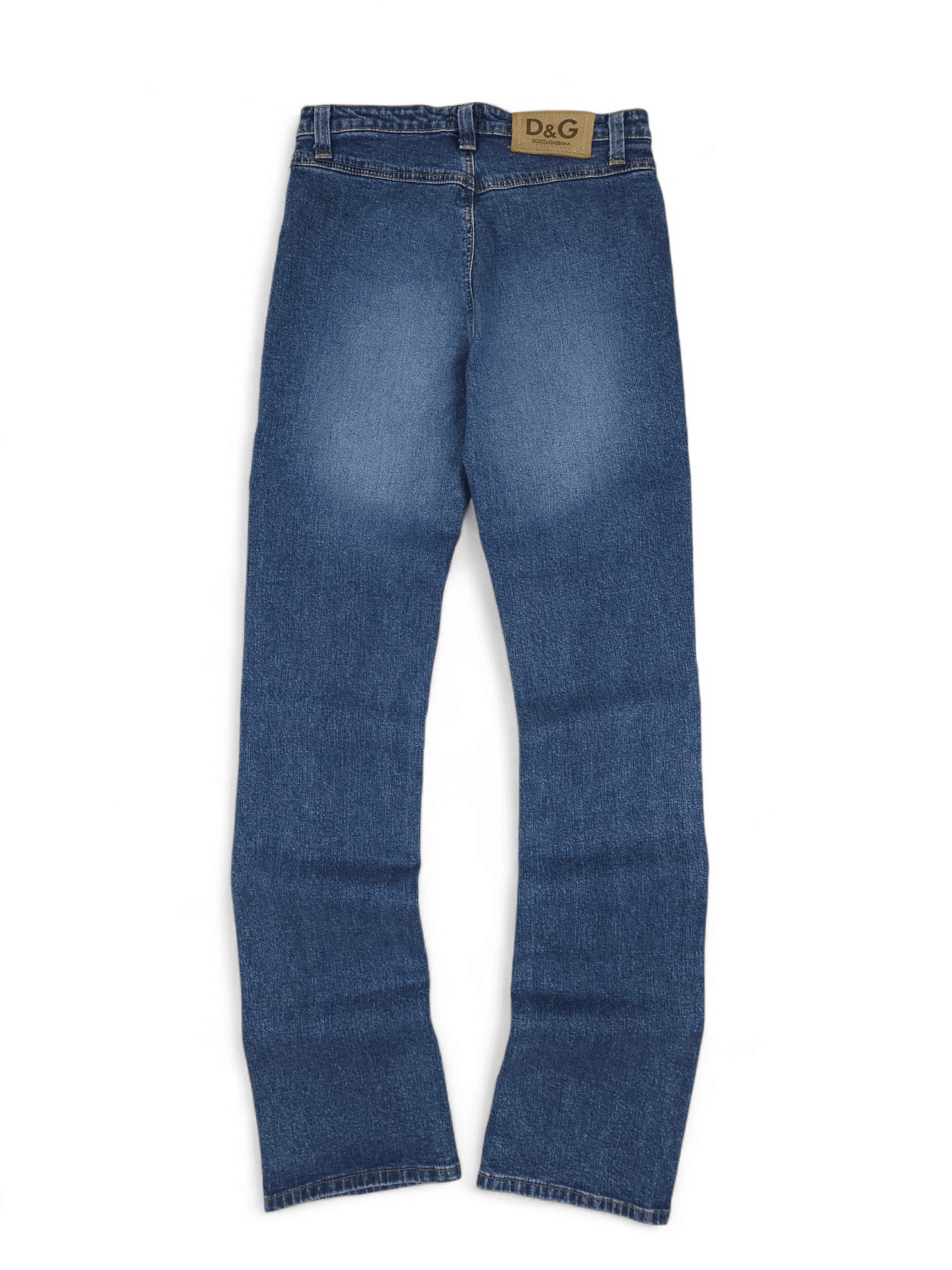 Dolce & Gabbana 💎 Vintage Y2K D&G Dolce & Gabbana Jeans Bootcut Low Rise Size 28" / US 6 / IT 42 - 2 Thumbnail