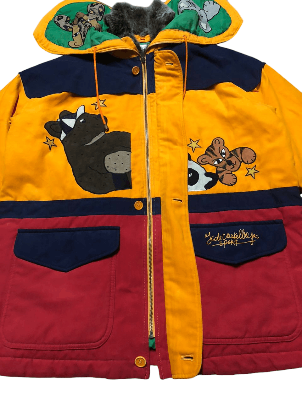 Jean Charles De Castelbajac VTG JCDC Sport Color Blok Hoodie Zipper Jacket Size US M / EU 48-50 / 2 - 11 Thumbnail