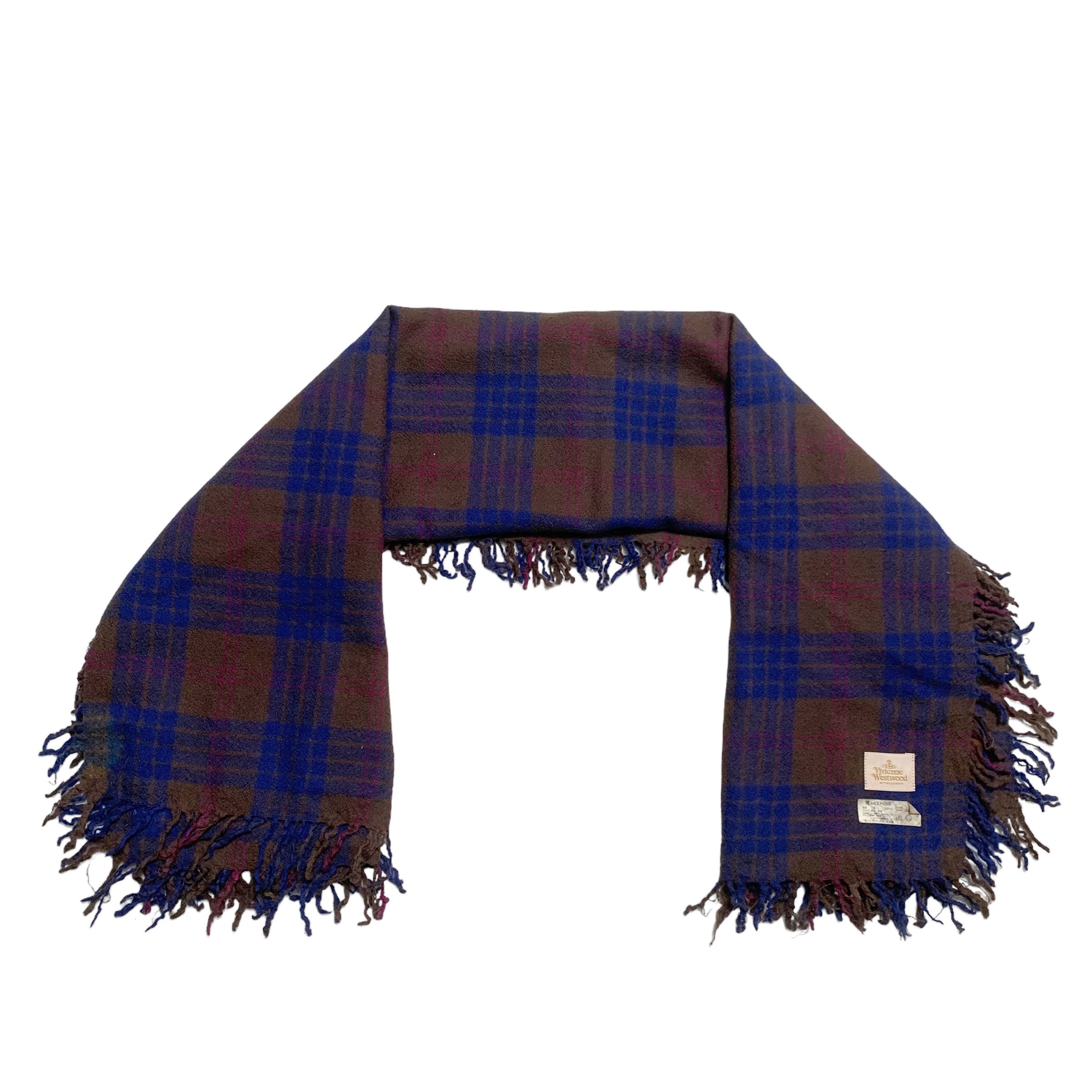 Vivienne Westwood Vintage Vivienne Westwood Tartan Wool Scarf Size ONE SIZE - 1 Thumbnail