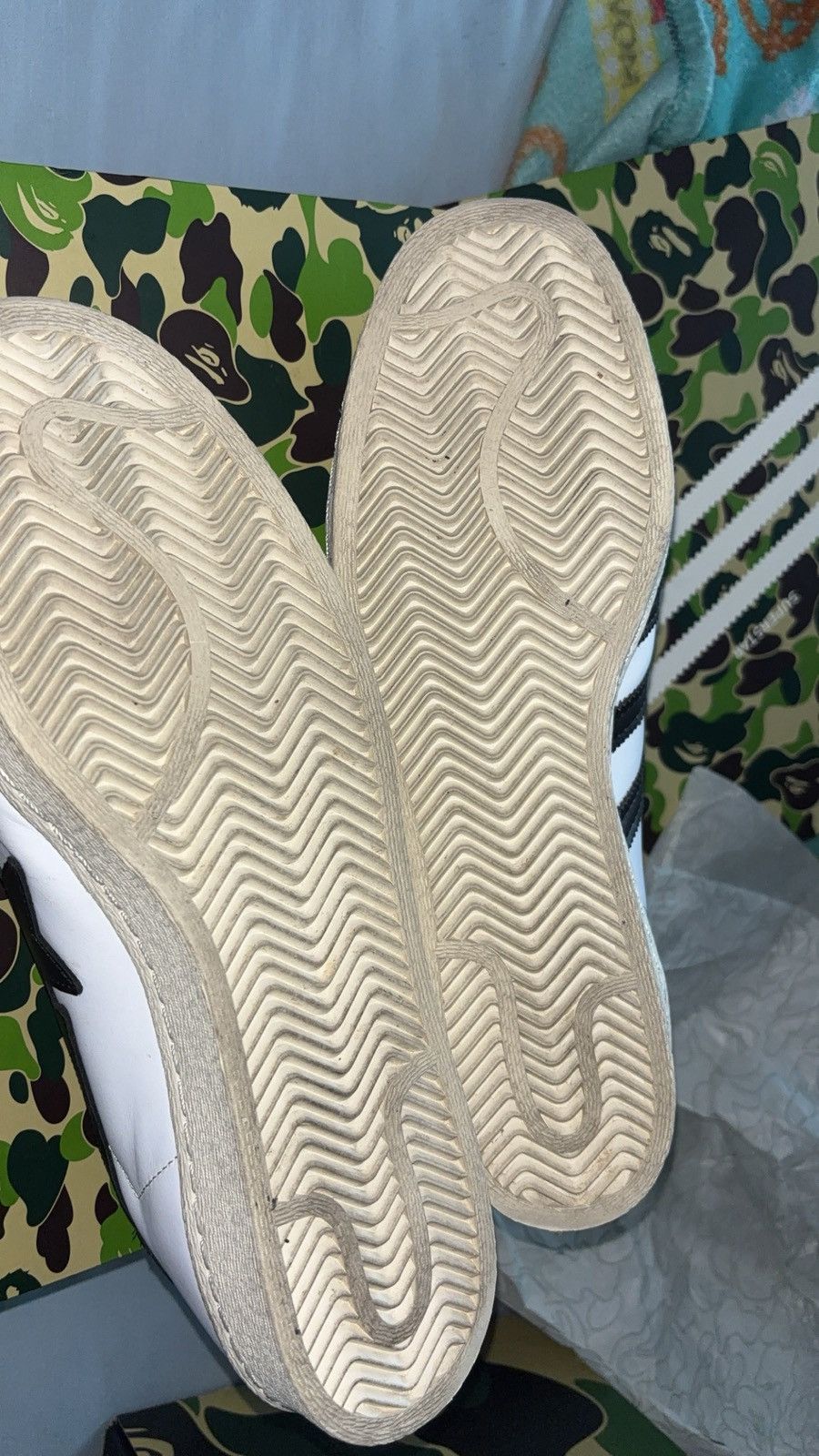 Adidas × Bape Adidas bape superstar Size US 11 / EU 44 - 5 Thumbnail
