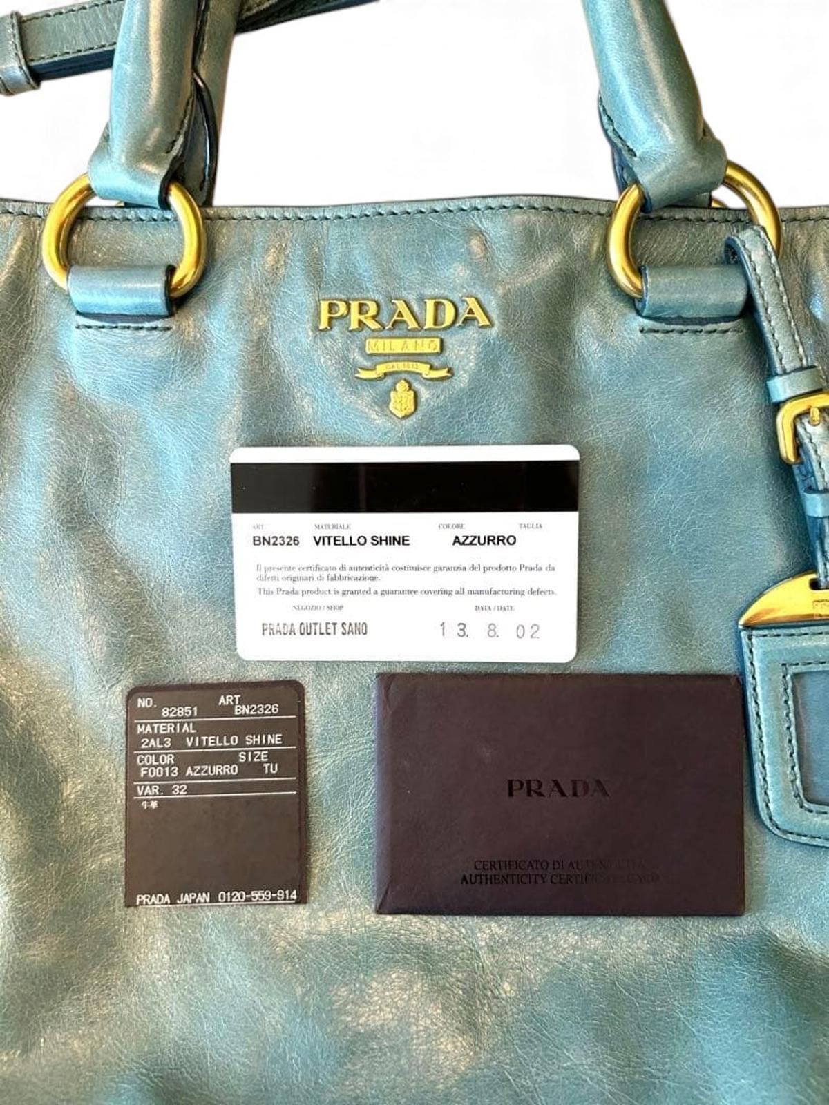 Prada Prada - Leather Tote Bag Size ONE SIZE - 7 Thumbnail