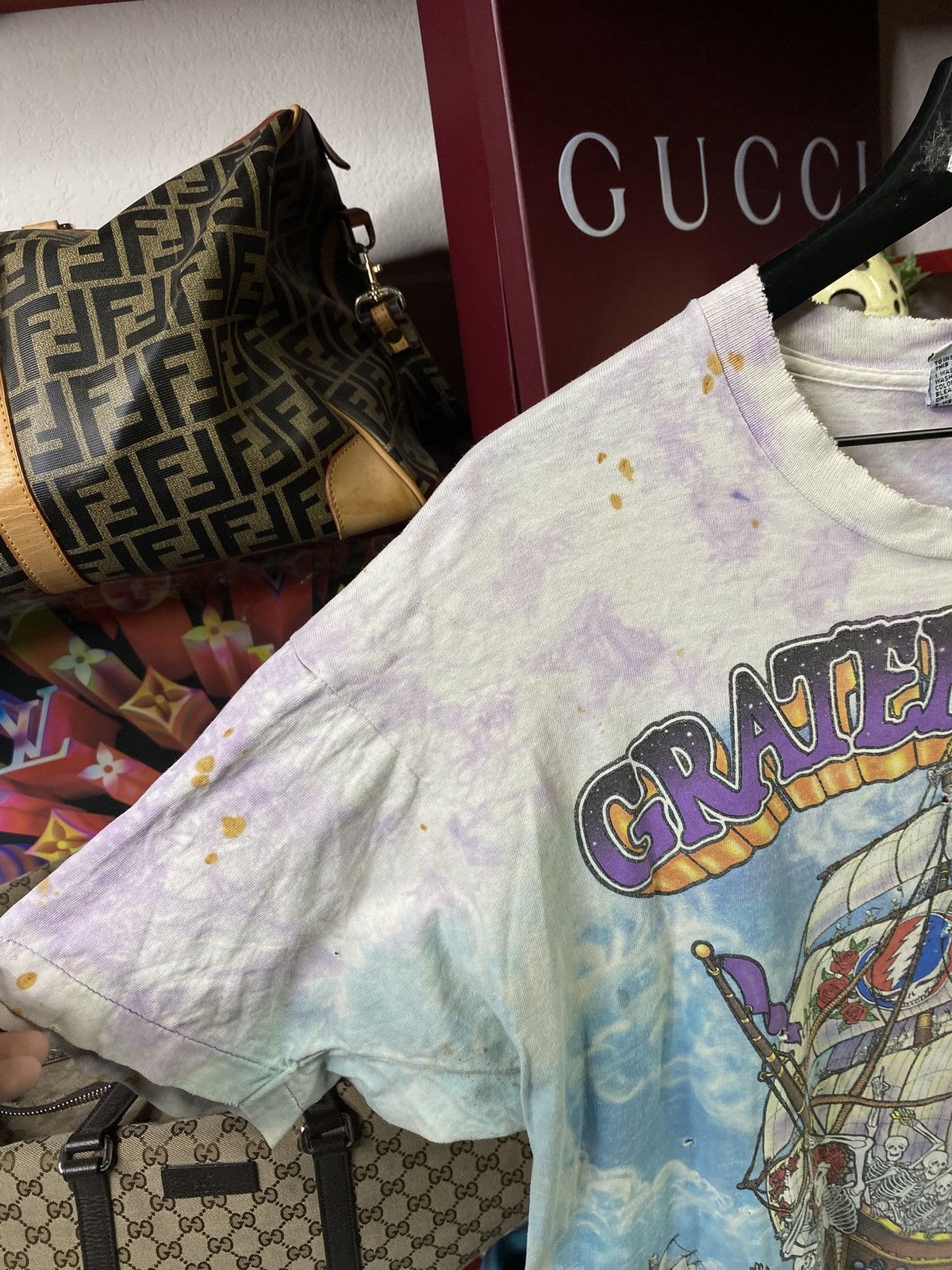 Band Tees 90’s Vintage Grateful Dead Liquid Blue Band Tee Shirt Large Size US L / EU 52-54 / 3 - 12 Thumbnail