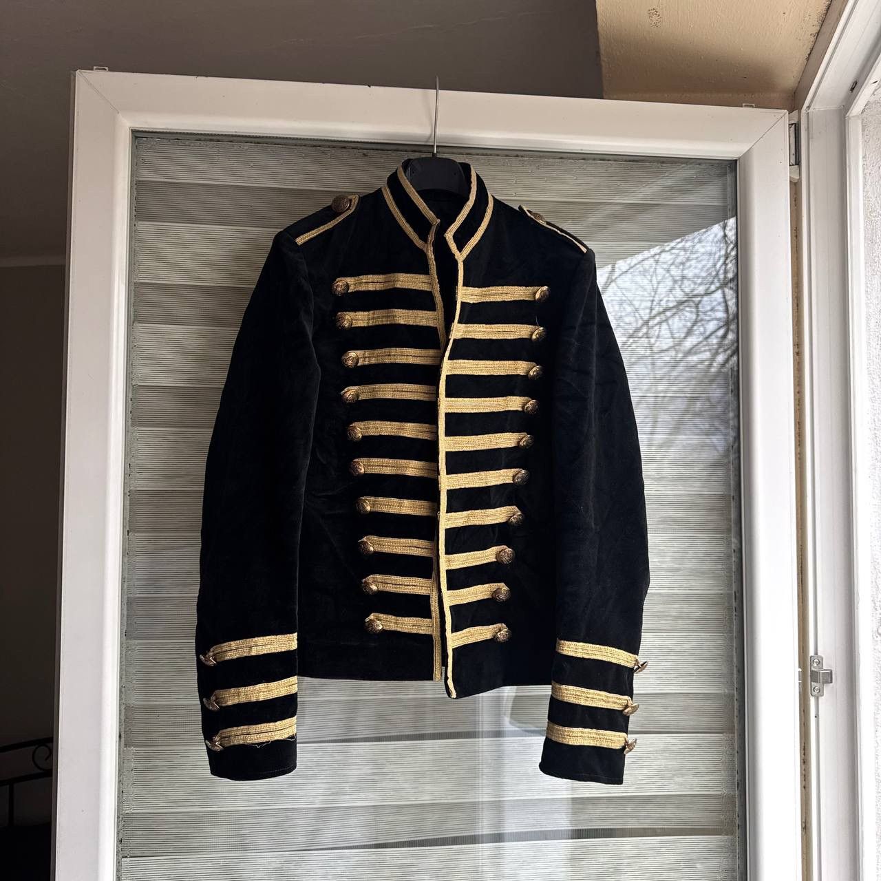 Napoleon Royal Gold Glam Gussar Velvet Military Japan Jacket