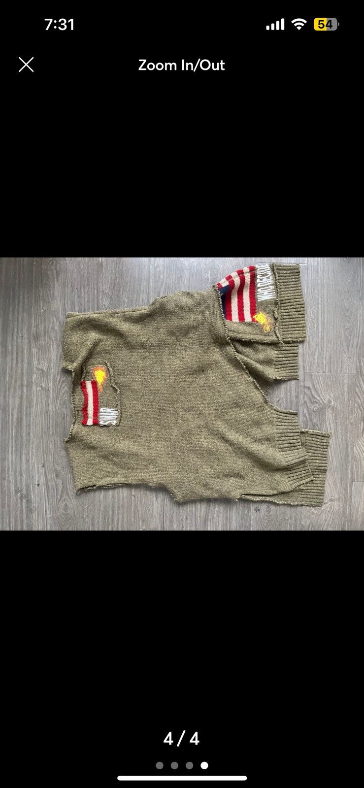 Who Decides War Who decides war America vest Size US XL / EU 56 / 4 - 4 Thumbnail