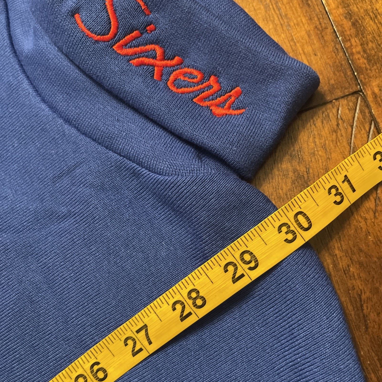 Majestic New NOS Vtg Majestic Philadelphia 76ers Turtleneck XL Custom Size US XL / EU 56 / 4 - 6 Thumbnail