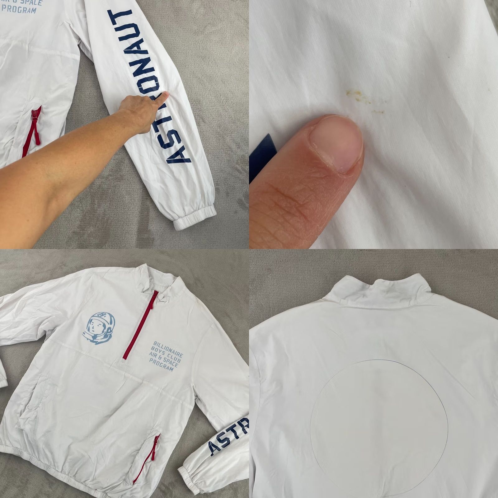 Billionaire Boys Club Billionaire Boys Club Jacket Men Blast L White Pullover Zip Pockets Windbreaker 1/2 Zip All Seasons Athletic Mens Size US L / EU 52-54 / 3 - 8 Thumbnail