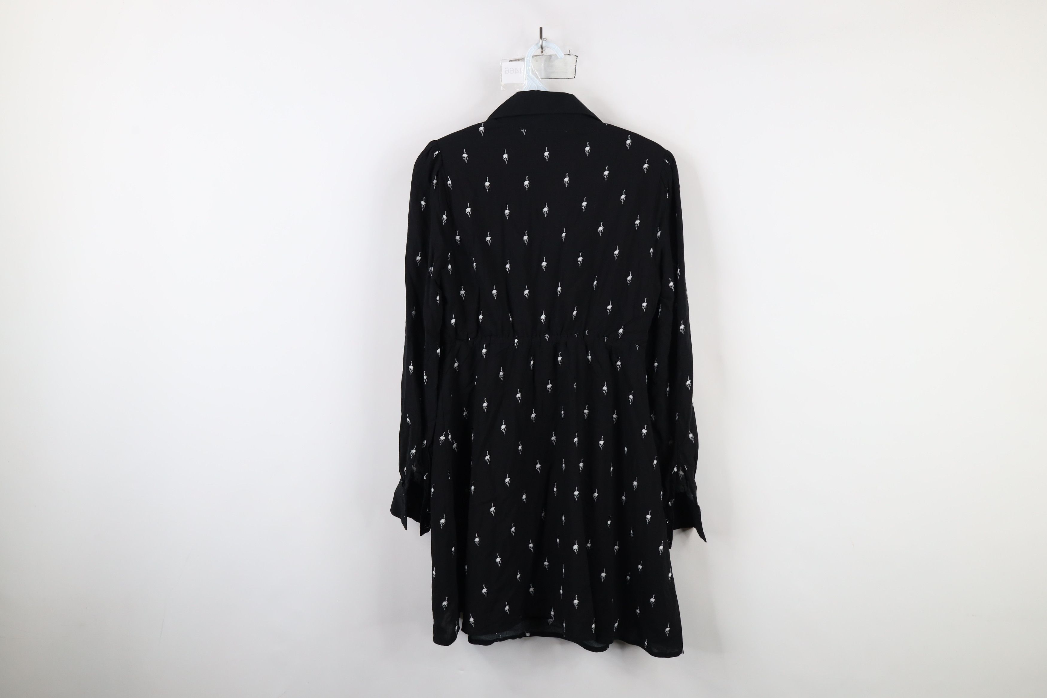 Vintage Y2K Goth Wednesday Addams Family Skull Knife Dress Size S / US 4 / IT 40 - 11 Thumbnail