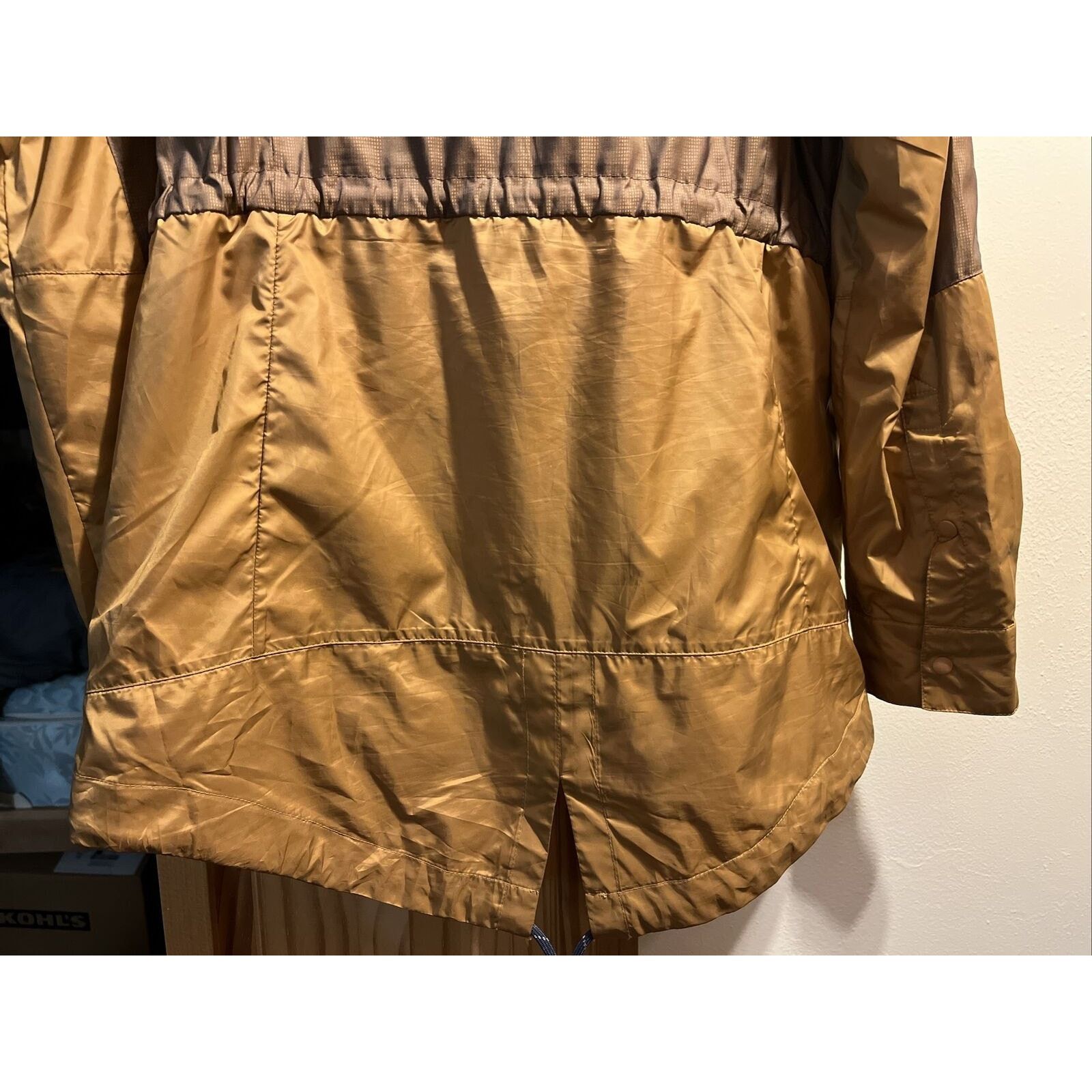 Columbia Columbia Women’s M Brown LS Zip Poly Nylon Hooded Rain Coat Size M / US 6-8 / IT 42-44 - 11 Thumbnail