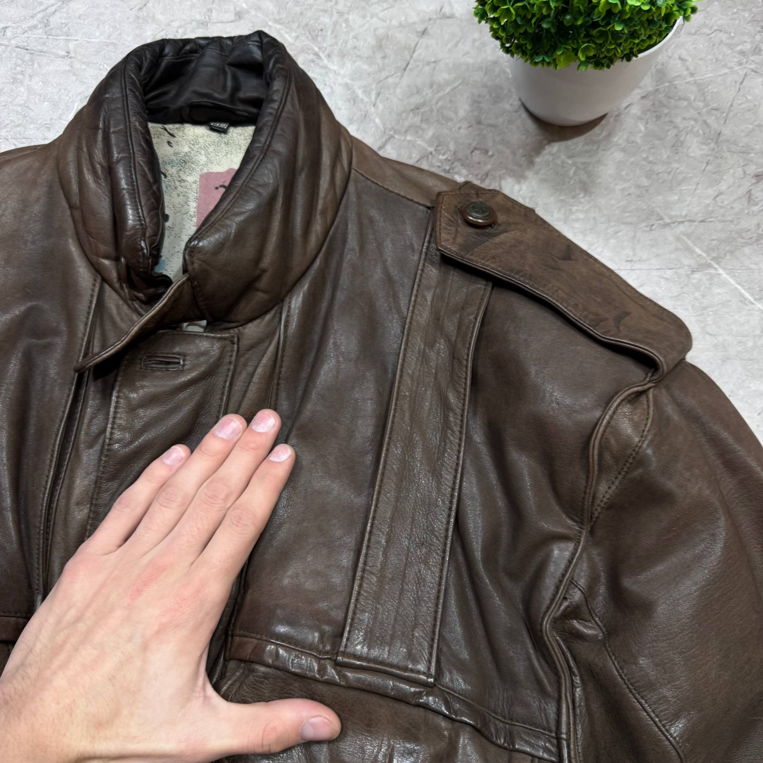 Japanese Brand Vintage 80s Brown Leather Casual Jacket Mens Size 48 Size US M / EU 48-50 / 2 - 10 Thumbnail