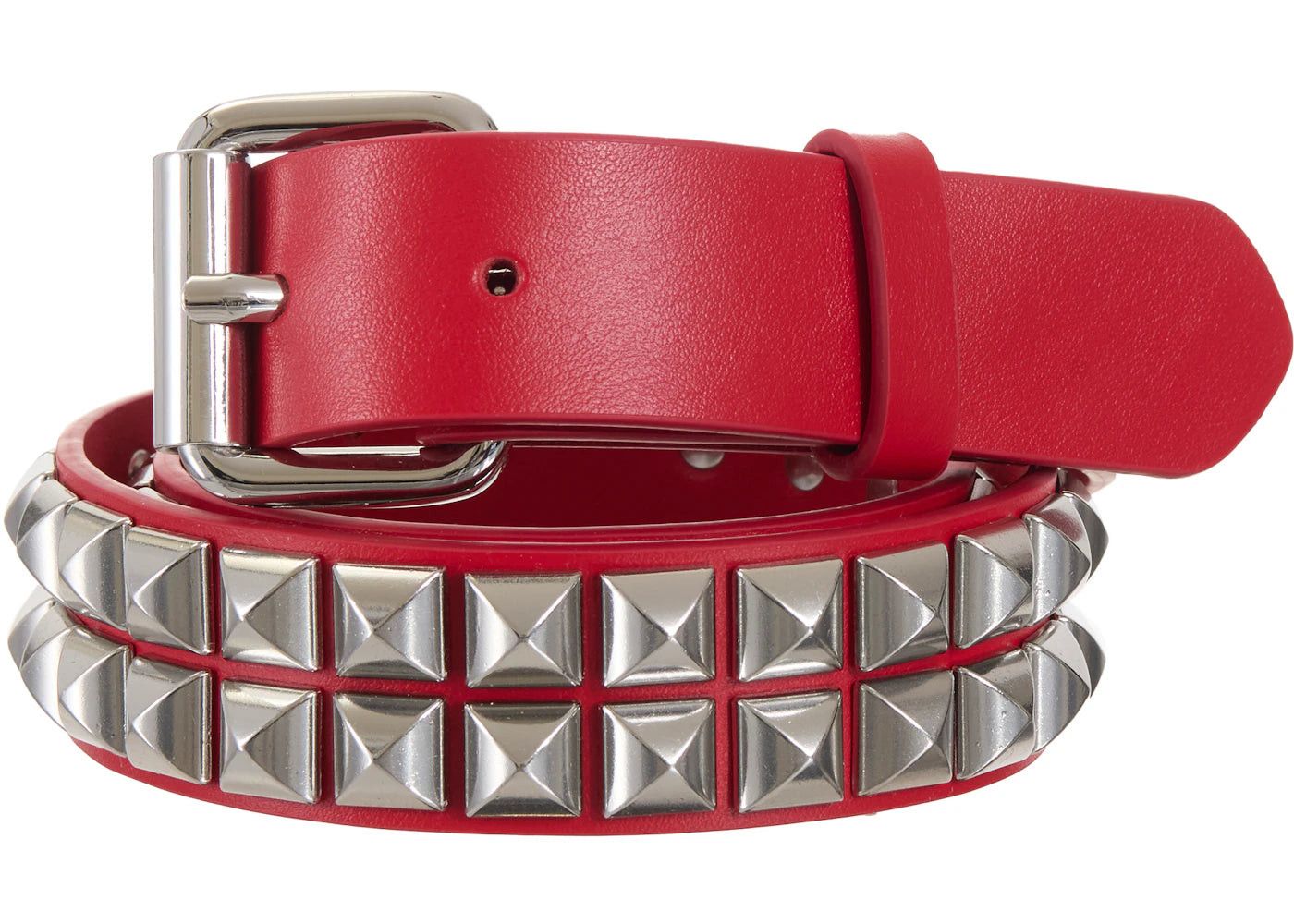 Supreme Supreme Repeat Red Leather Belt | Grailed