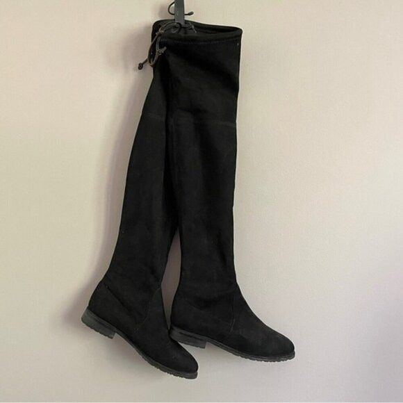 Russell & Bromley × Stuart Weitzman Stuart Weitzman Lowland Suede OTK Boots - 5, 💯 AUTHENTIC! Size US 5 / IT 35 - 7 Thumbnail
