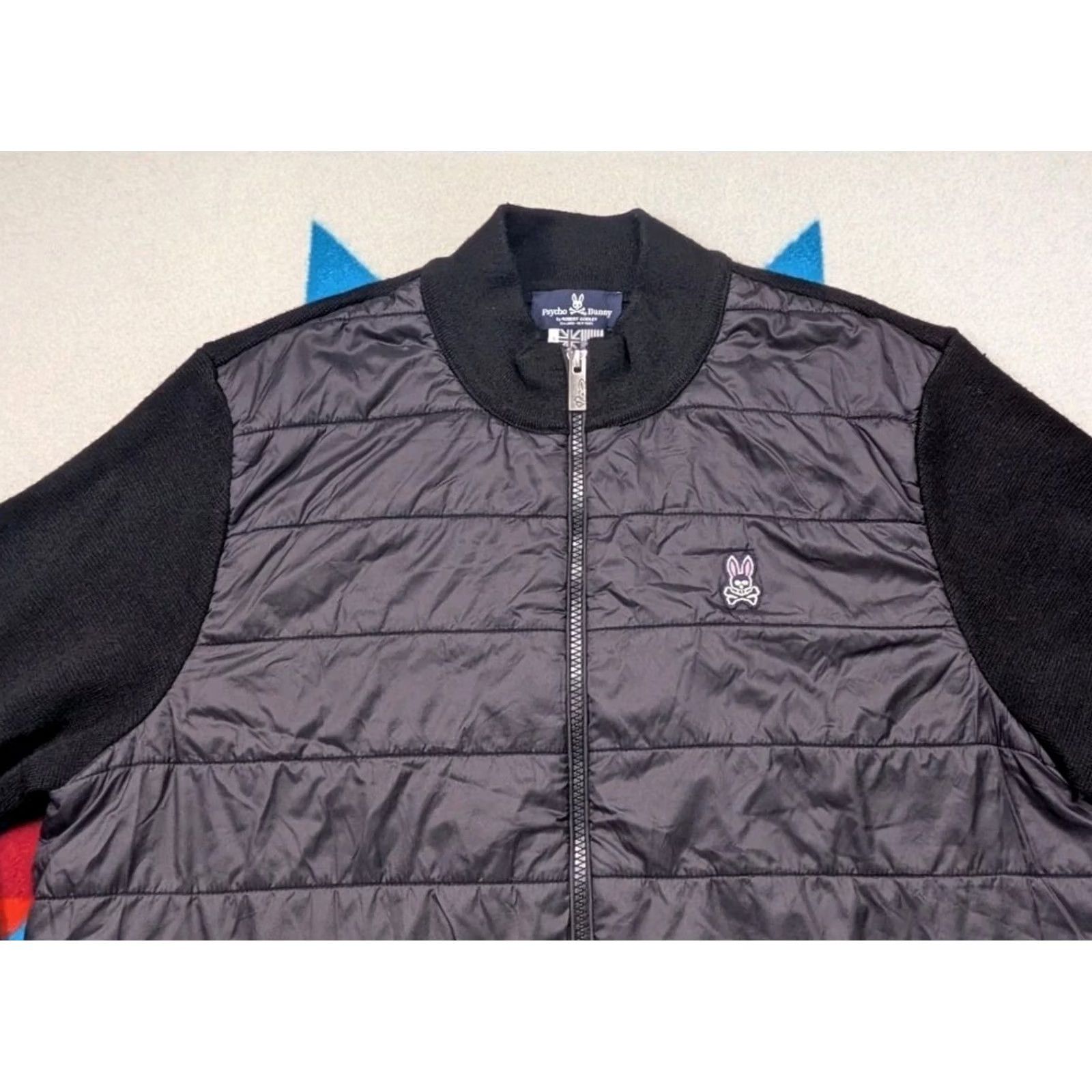Psycho Bunny Psycho Bunny Puffer Jacket Eglood Wool Blend Black Large Mens Size US L / EU 52-54 / 3 - 2 Thumbnail