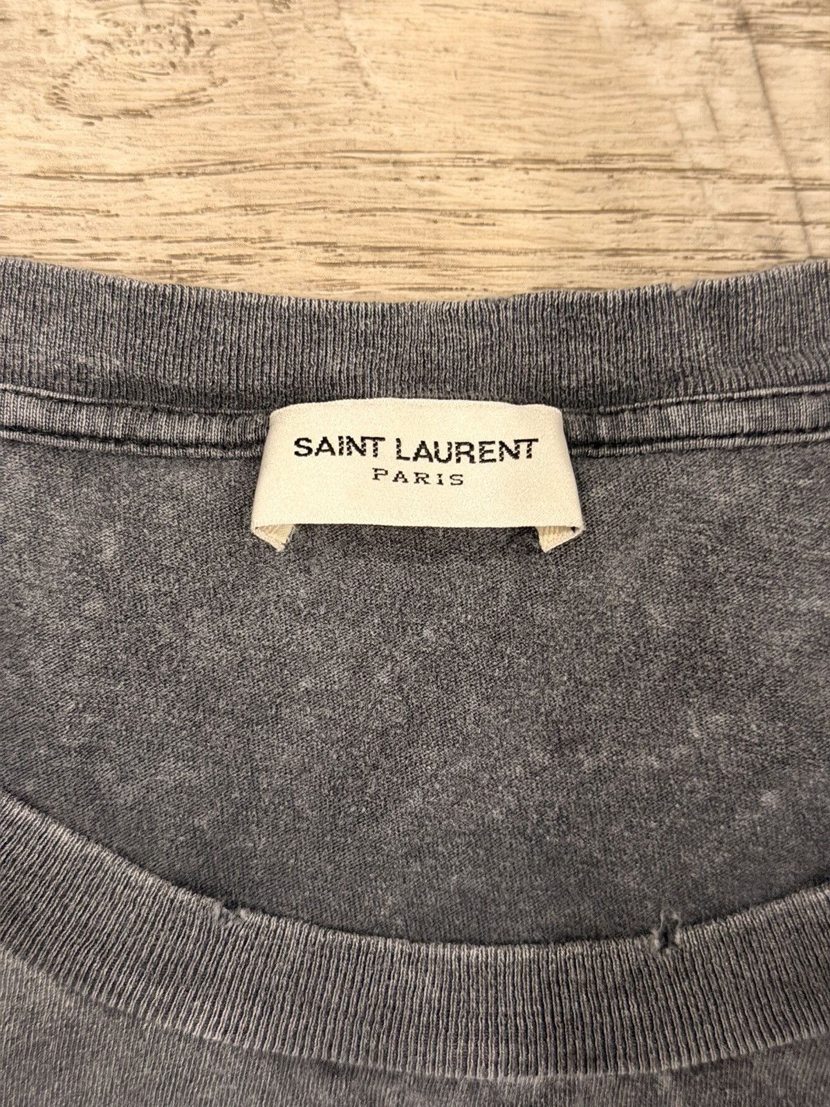 Saint Laurent Paris Hedi era SLP Acid Wash T shirt Size US XL / EU 56 / 4 - 3 Thumbnail