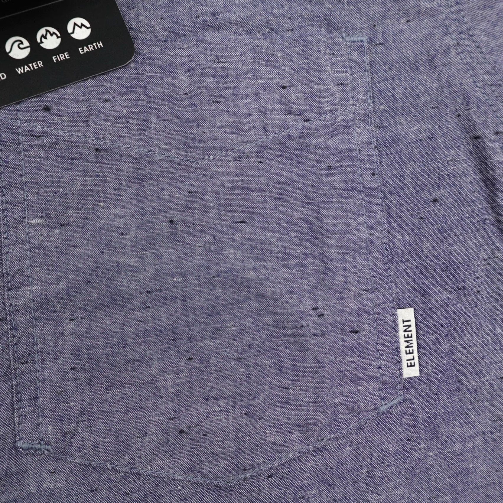 Element Element Shirt Mens Medium Blue Greene Neps Button Up Skateboarding Skater NEW Size US M / EU 48-50 / 2 - 3 Thumbnail