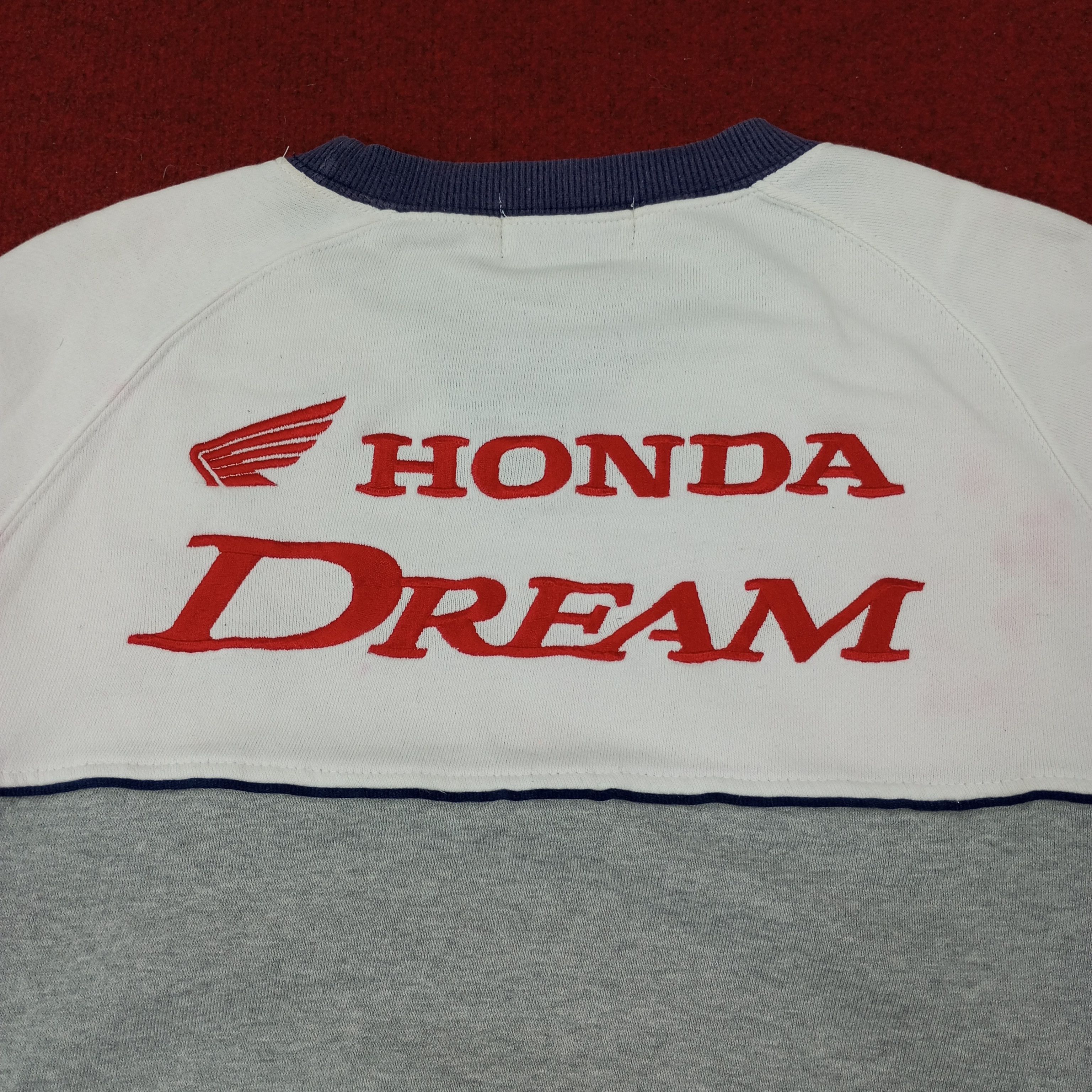 Honda × Vintage Honda Dream Racing Japanese Brand Sweatshirt c220n16 Size US M / EU 48-50 / 2 - 2 Thumbnail