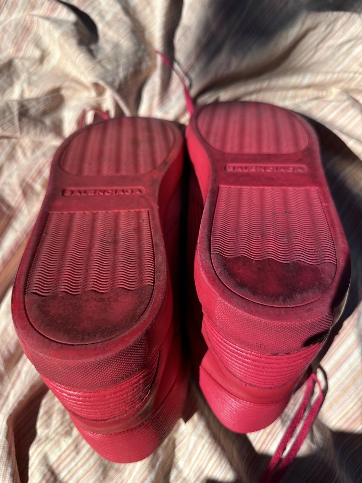 Balenciaga Balenciaga pleated sneaker Red Coates colorway sz44 Size US 11 / EU 44 - 6 Thumbnail