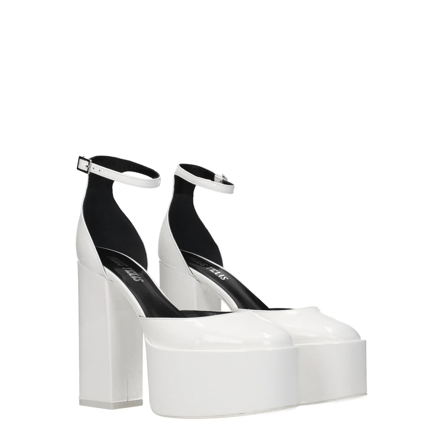 Paris Texas ob1o1e1124 Patent Leather Sandals in White Size US 7 / IT 37 - 2 Thumbnail