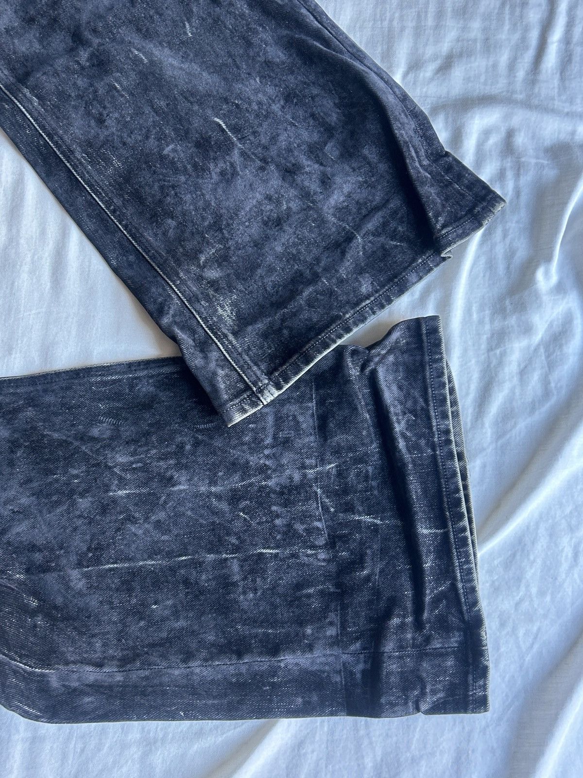 Loewe LOEWE FW23 RUNWAY FLOCKED DENIM Size US 29 - 5 Thumbnail