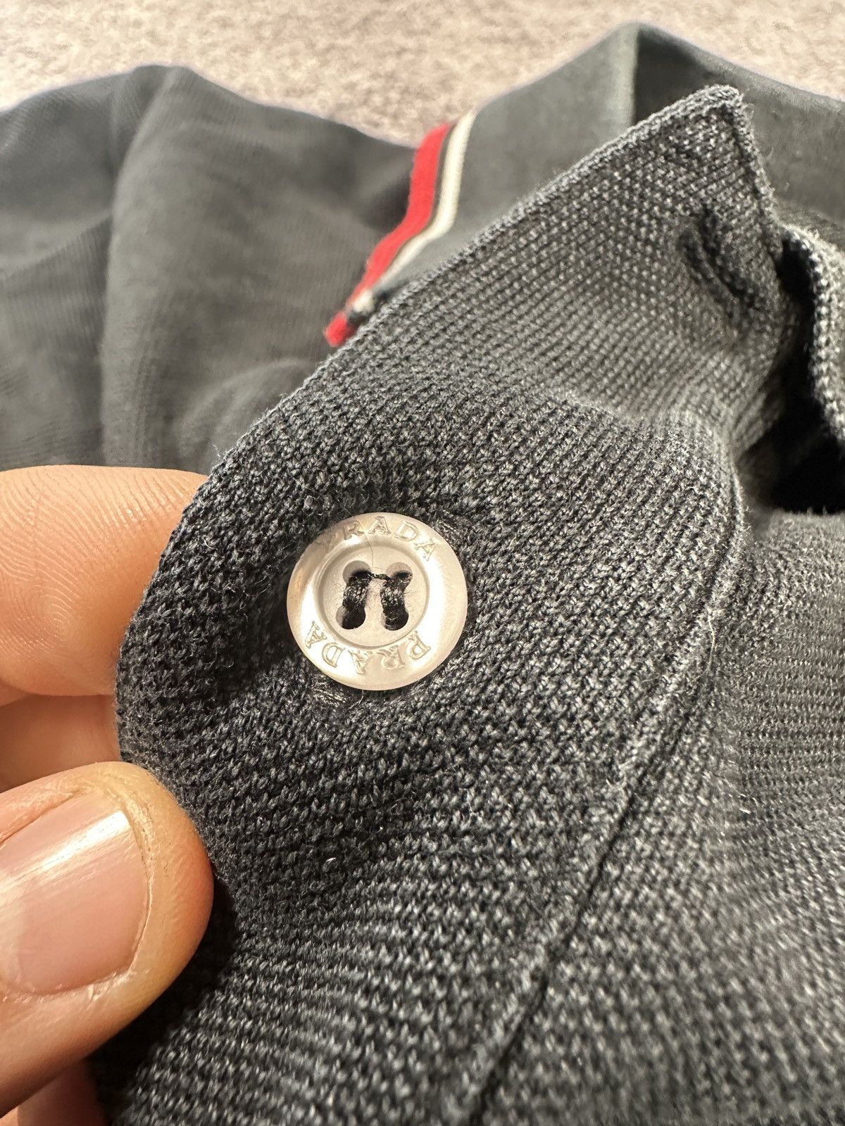 Prada Prada Black Tab Polo Streetwear Luxury Rare M Casual USA Size US M / EU 48-50 / 2 - 5 Thumbnail