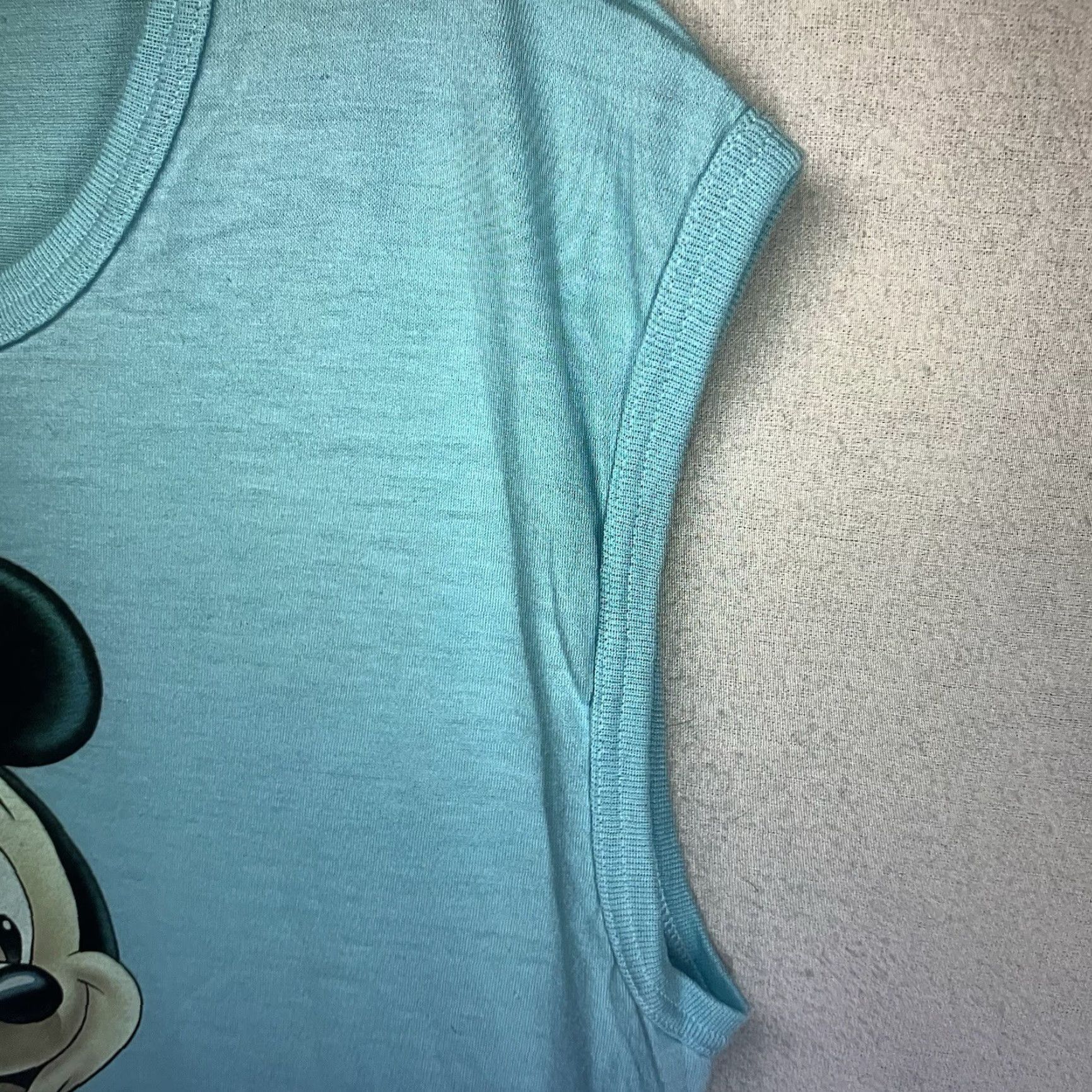 Disney VINTAGE Disney Mickey Mouse T Shirt Adult XL Sleeveless Cotton Blend Blue 90s Retro Beach US Men's Size US XL / EU 56 / 4 - 7 Thumbnail