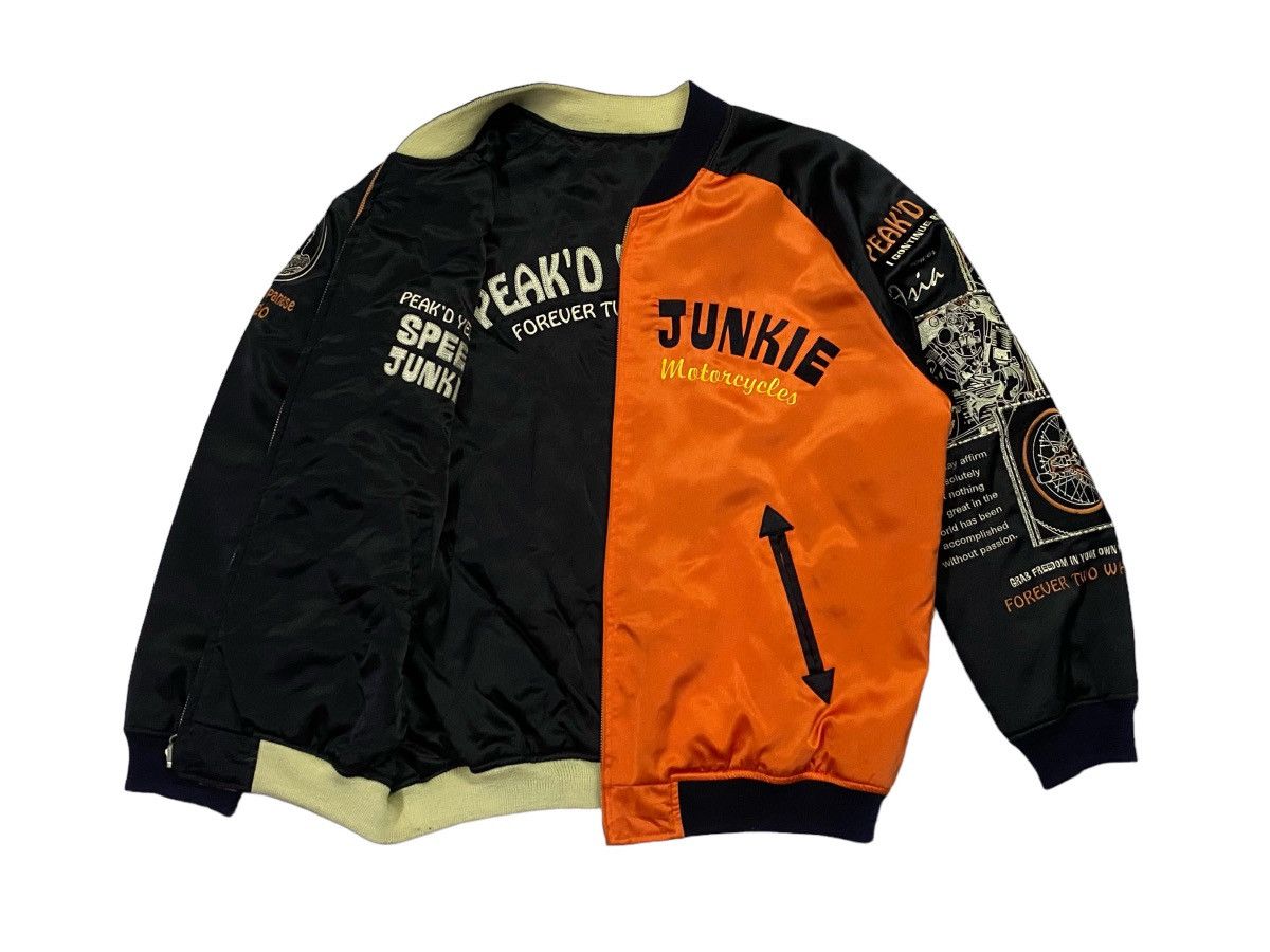 Japanese Brand Peakd Yellow Speed Junkie Reversible Souvenir Jacket Size US L / EU 52-54 / 3 - 19 Thumbnail