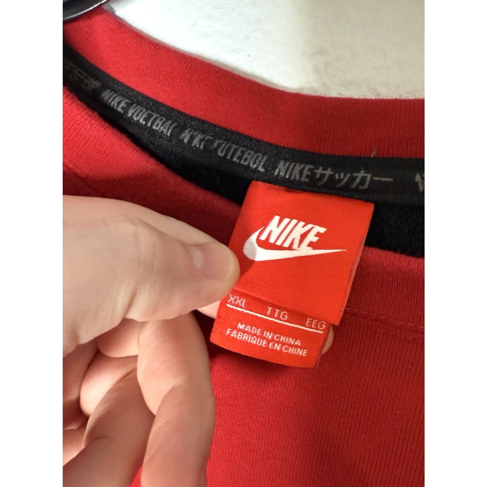 Nike Nike FC Sweatshirt Mens 2XL Red Crew Neck Pullover Soccer Football Nike FC Logo Sweatshirt Size US XXL / EU 58 / 5 - 4 Thumbnail