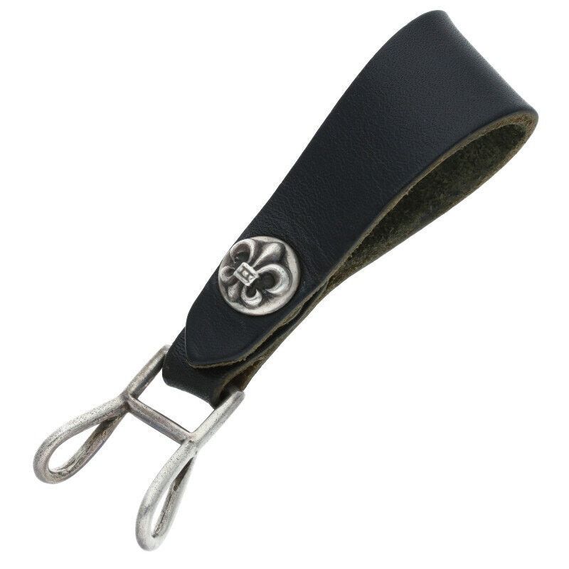 Chrome Hearts Flare Button Leather Belt Loop