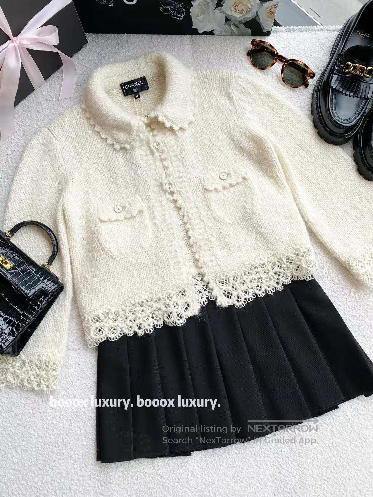 Chanel Chanel 25b lace cardigan| Size 4XL / US 24-26 - 1 Thumbnail