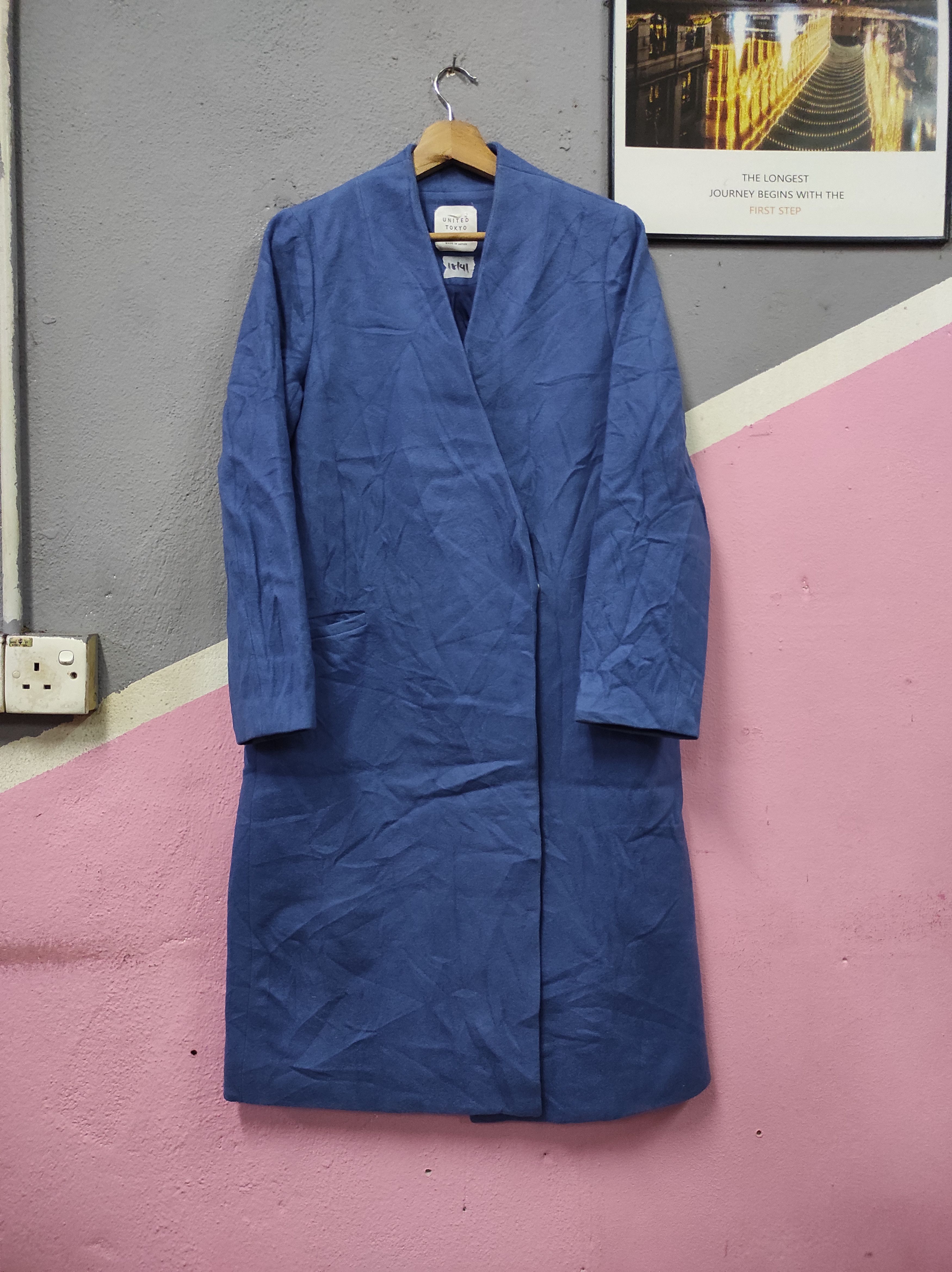 UNITED TOKYO GIFU WOOL OVERCOAT LONG JACKET