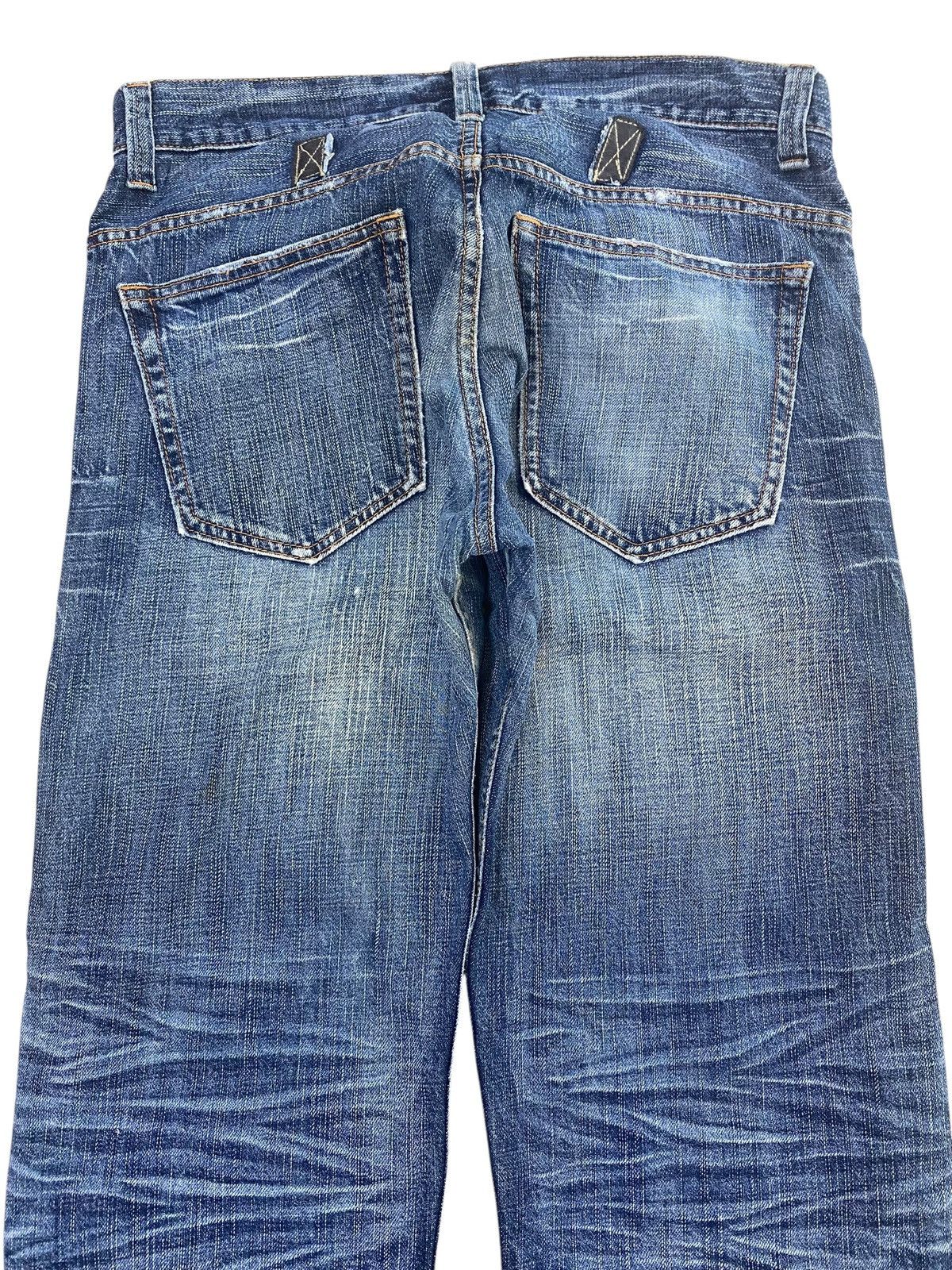 Japanese Brand Japanese Brand Ripped Patch Style Whiskers Jeans Size US 31 - 4 Thumbnail