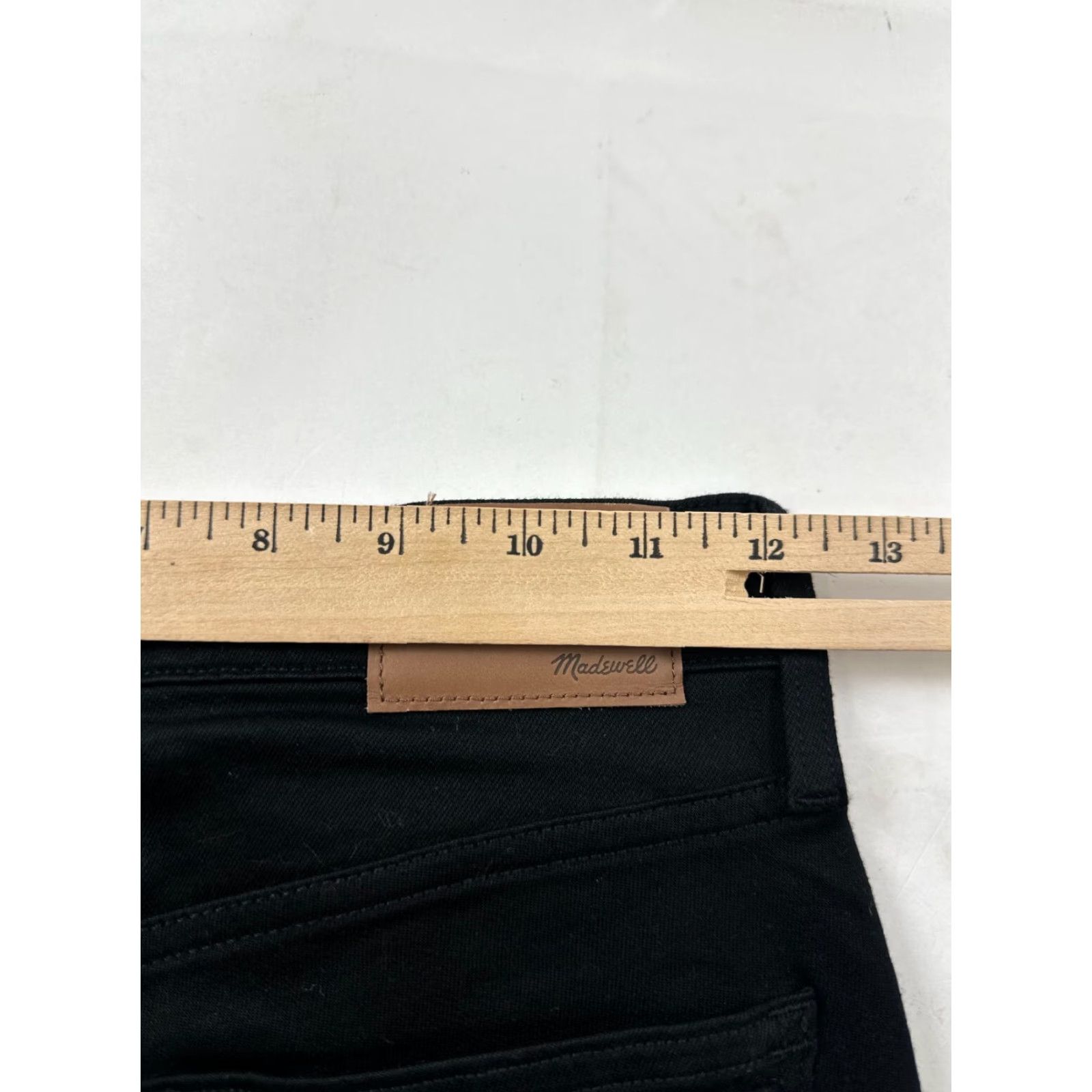 Madewell Madewell Jeans Womens 24W Black Denim 5-Pocket Skinny Stretch Low Rise 8 in Hip Size 42" / US 20 - 7 Thumbnail