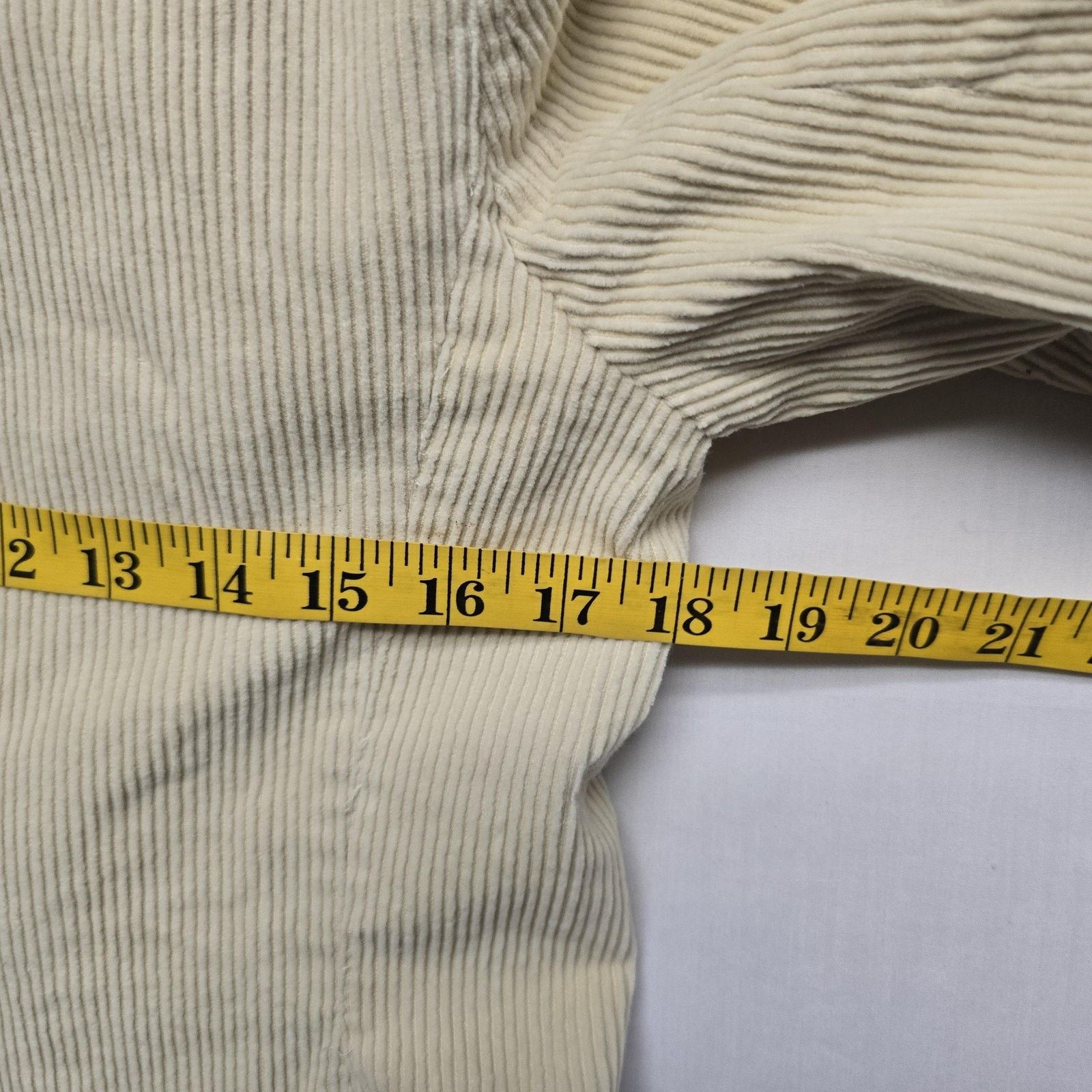 Vintage Vintage Corduroy Blazer 7/8 Cream Pockets Notch Lapel Jacket Size M / US 6-8 / IT 42-44 - 11 Thumbnail