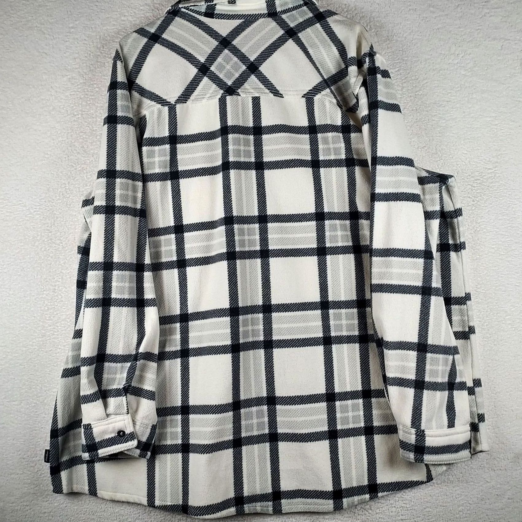 Eddie Bauer Eddie Bauer Women’s 2X Plaid Fleece Shirt Jacket Shacket Button Front Warm Multicolor Size XXL / US 16-18 / IT 52-54 - 2 Thumbnail