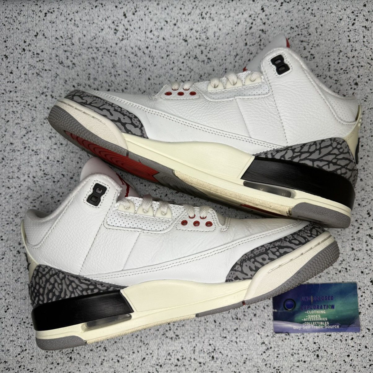Jordan Brand Jordan 3 White Cement Reimagined 8 Men Size US 8 / EU 41 - 3 Thumbnail