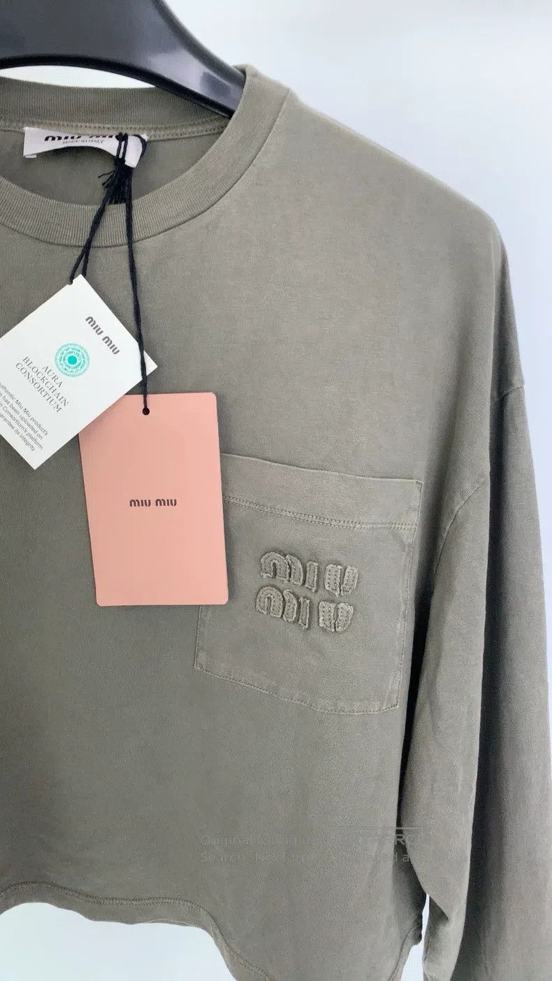 Miu Miu Miu Miu Size s Short long sleeve T-shirt Size S / US 4 / IT 40 - 6 Thumbnail