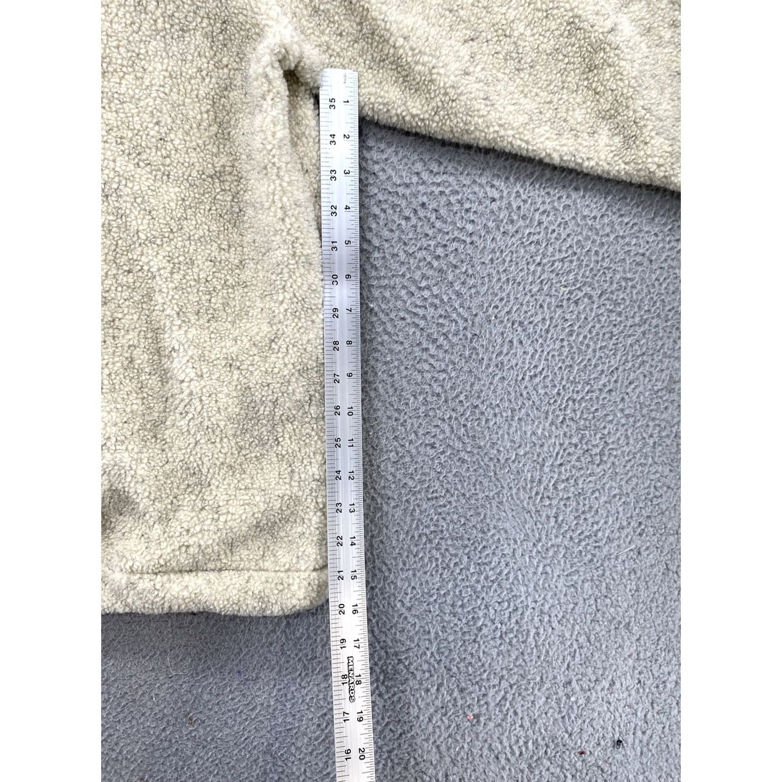Cherokee Cherokee Sherpa 1/4 Zip Long Sleeve Jacket Pockets Polyester & Acrylic Size L Ivory Mens Vintage Size US L / EU 52-54 / 3 - 6 Thumbnail