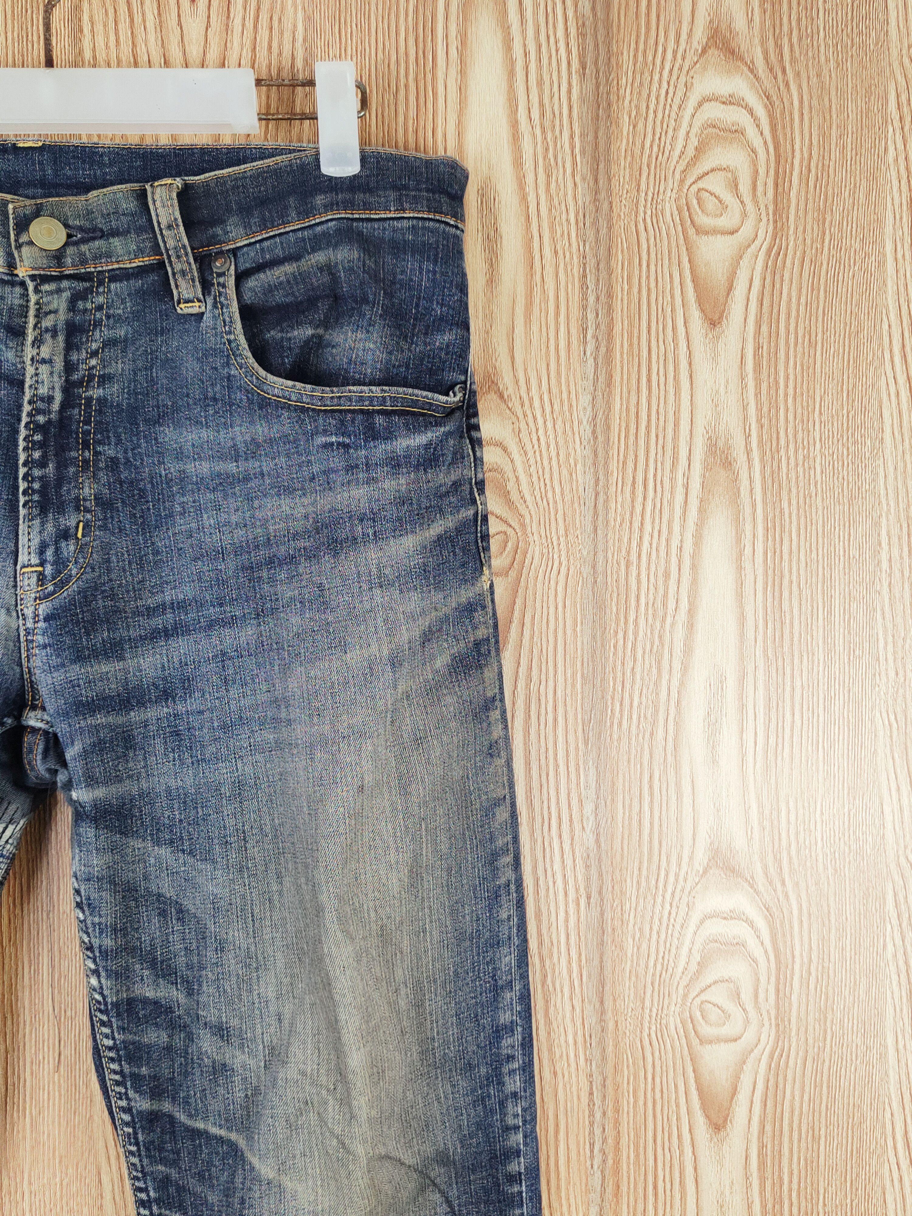 Japanese Brand Japanese Brand Dark Blue Faded Ripped Jeans #S2735 Size US 32 / EU 48 - 5 Thumbnail