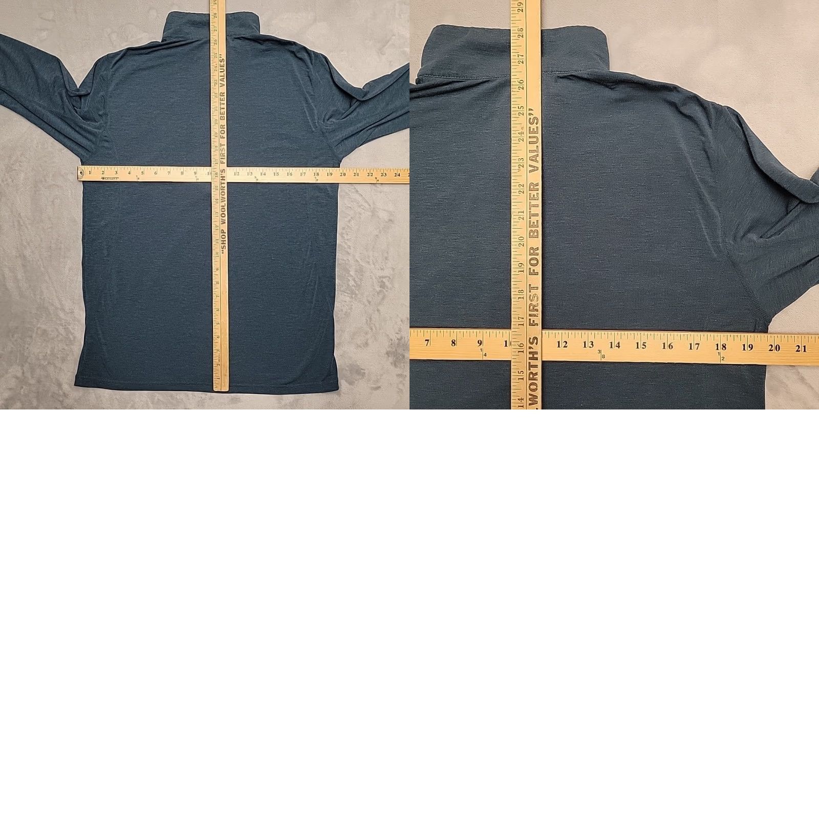 Eastern Mountain Sports VINTAGE Eastern Mountain Sports Shirt Mens S Teal Blue Wicking Wool Blend Base Layer Size US S / EU 44-46 / 1 - 8 Thumbnail