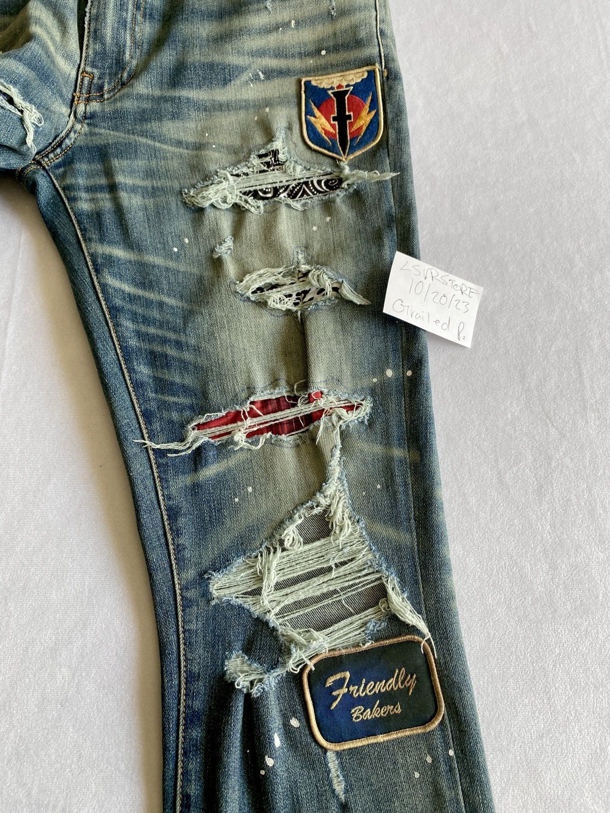 Amiri AMIRI Art Patch Medium Indigo 32 OG Rare* Size US 32 / EU 48 - 7 Thumbnail