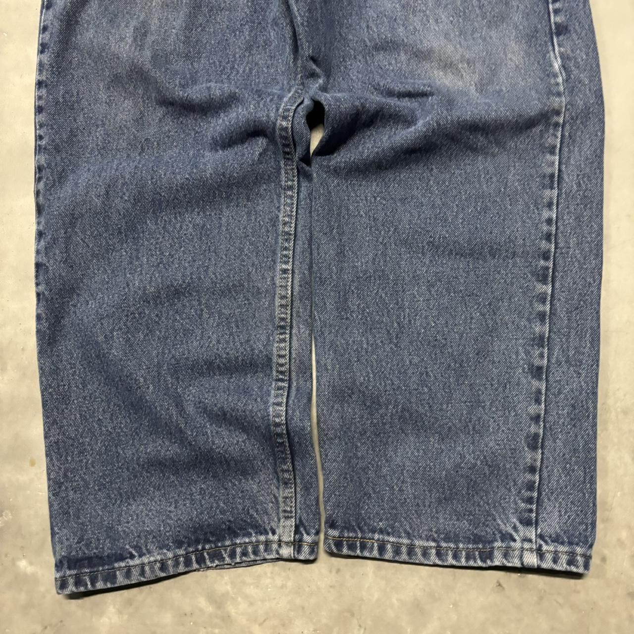 Japanese Brand × Vintage CrazyVintage Y2K/2000s Baggy Dark Blue Wash Denim Jeans! Size US 38 / EU 54 - 6 Thumbnail