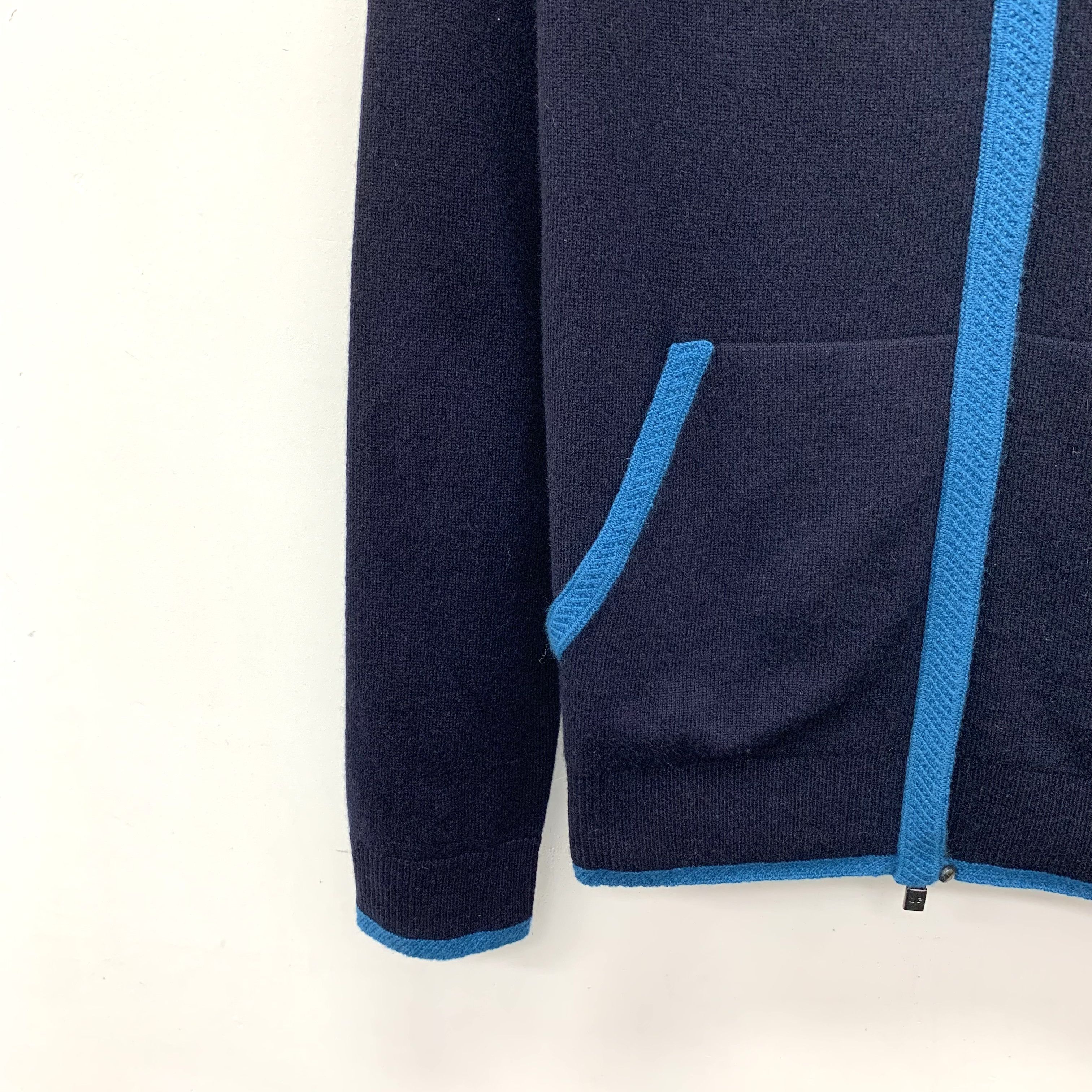 Loro Piana Loro Piana Bady Cashmere Hoodie Jacket Navy (40) Size S / US 4 / IT 40 - 4 Thumbnail