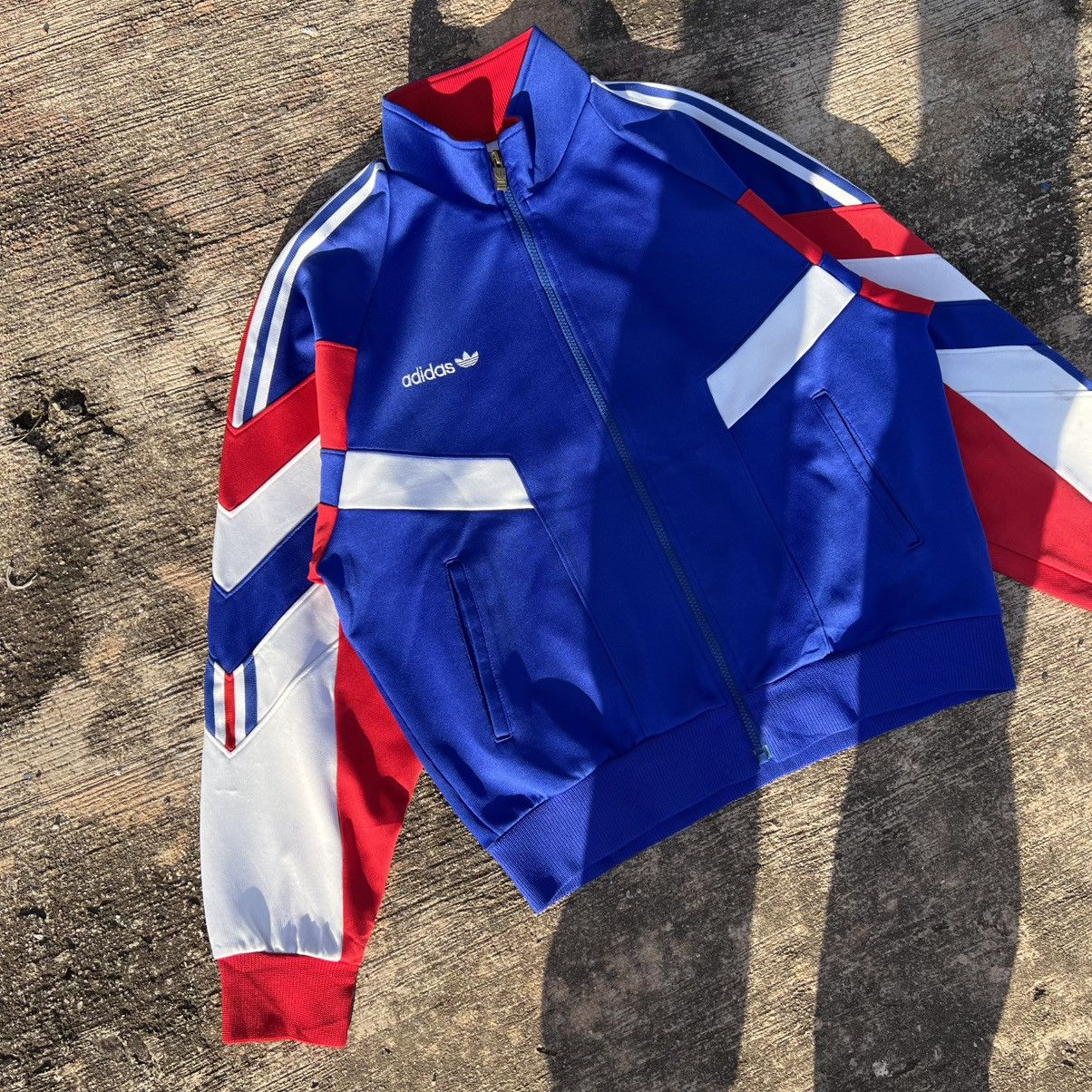 Adidas × Vintage Vintage Adidas Tracktop France 🇫🇷 templet jacket Size US L / EU 52-54 / 3 - 4 Thumbnail