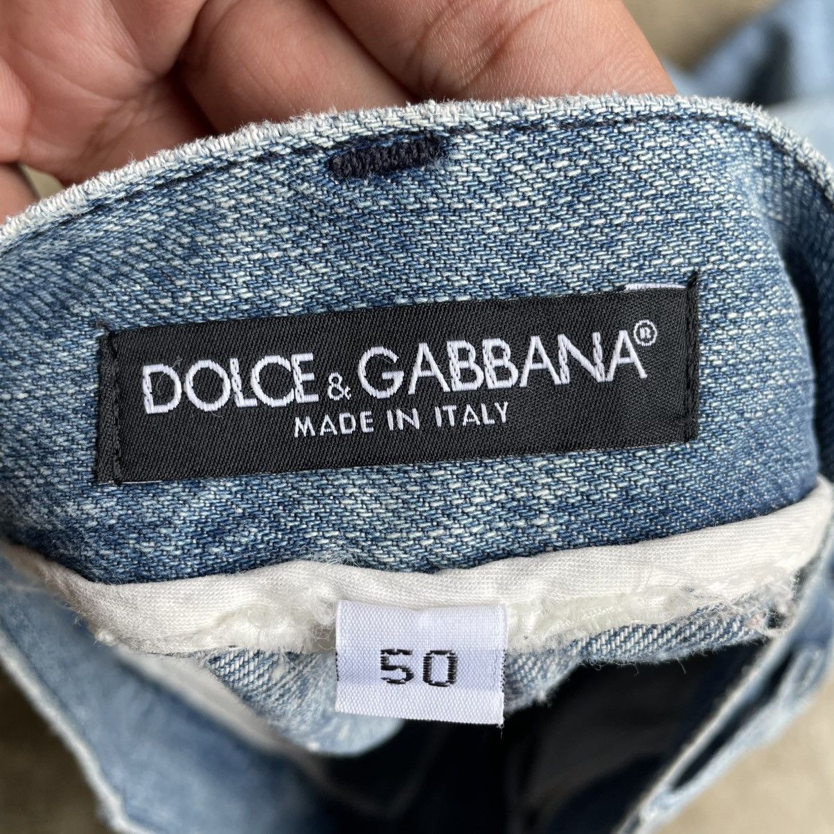 Dolce & Gabbana 🔥Dolce & Gabbana Stoned Washed Regular Straight Denim Jeans Size US 33 - 13 Thumbnail