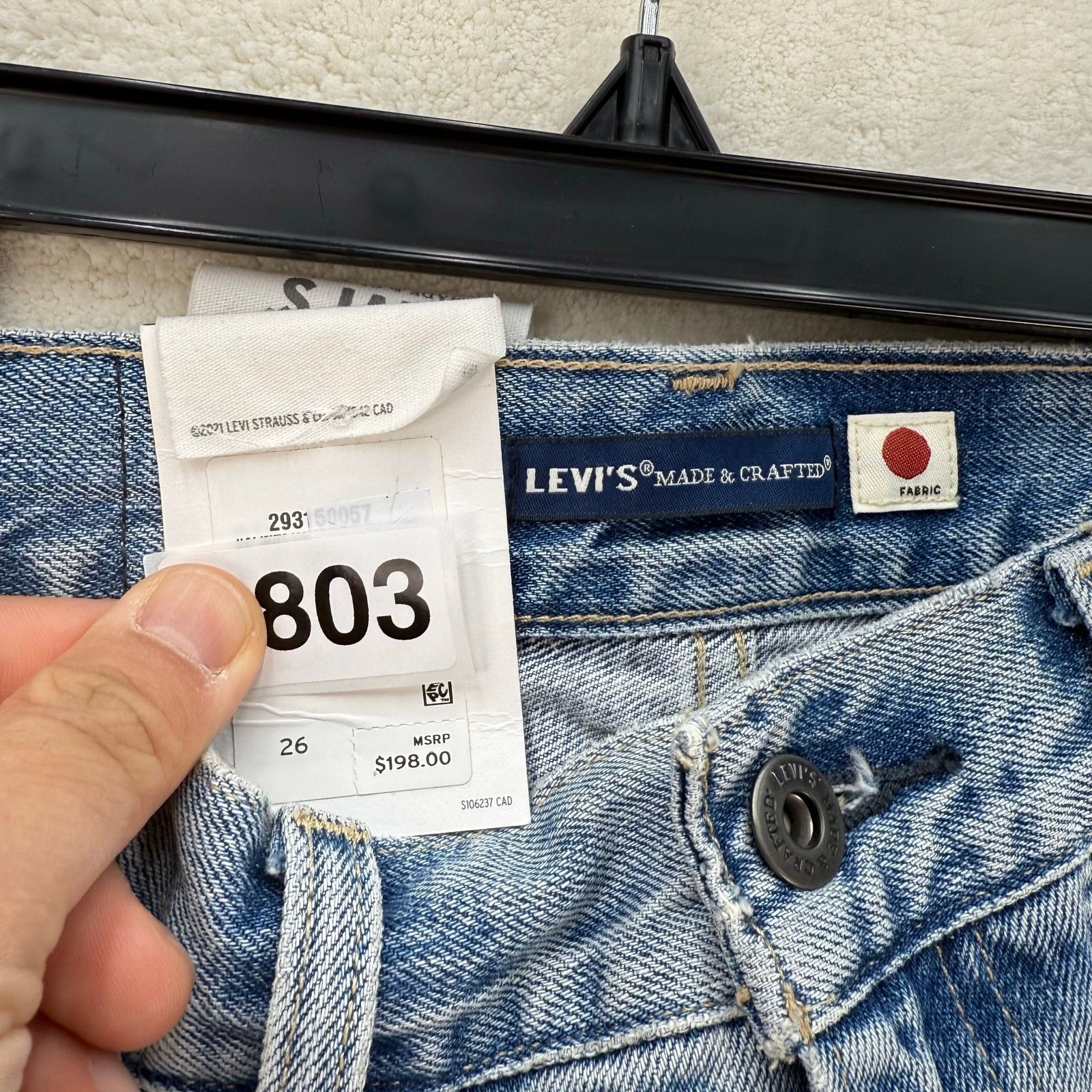 Levi's LEVI'S "MADE & CRAFTED" JAPANESE FABRIC WOMEN'S 26 LIGHT Size 26" / US 2 / IT 38 - 5 Thumbnail