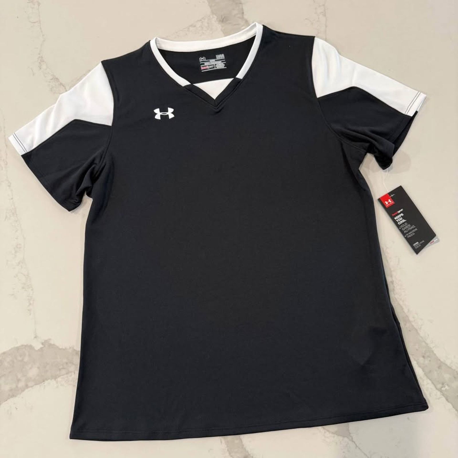 Under Armour Under Armour NWT Athletic Heat Gear Soccer Jersey Womens L Size L / US 10 / IT 46 - 1 Thumbnail