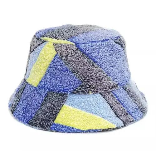 Other Jumbled Pattern Faux Fur Bucket Hat Size ONE SIZE - 3 Thumbnail